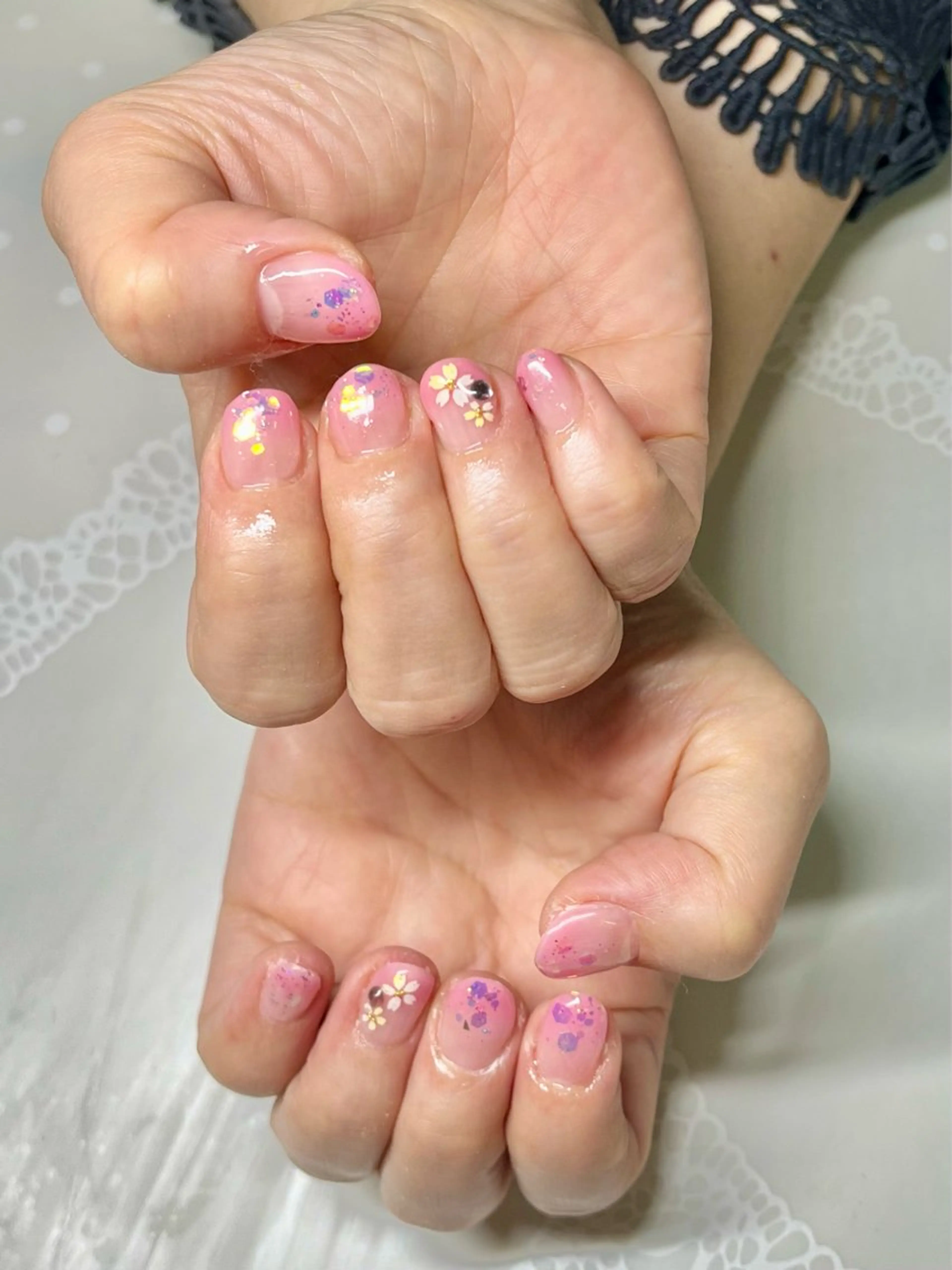 ネイル 桜ネイル 新宿ネイルサロン ジェミディローサ所属・新宿ネイルサロン ジェミディローサのネイルデザイン