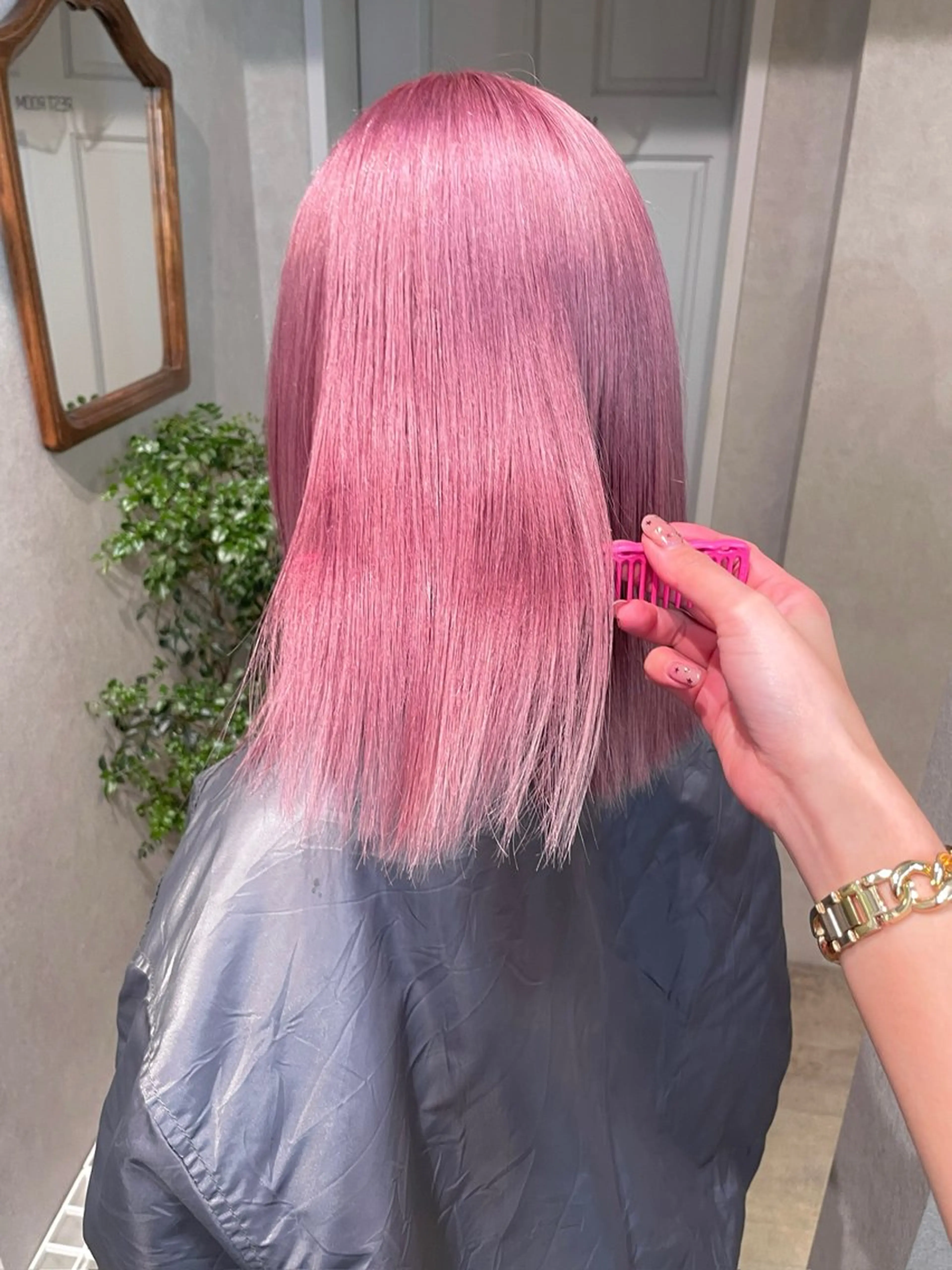 カラー ブリーチ ケアブリーチ デザインカラー ダブルカラー ハイトーンカラー ヘアカラー スミレ /メンズ /コーンロウのヘアスタイル