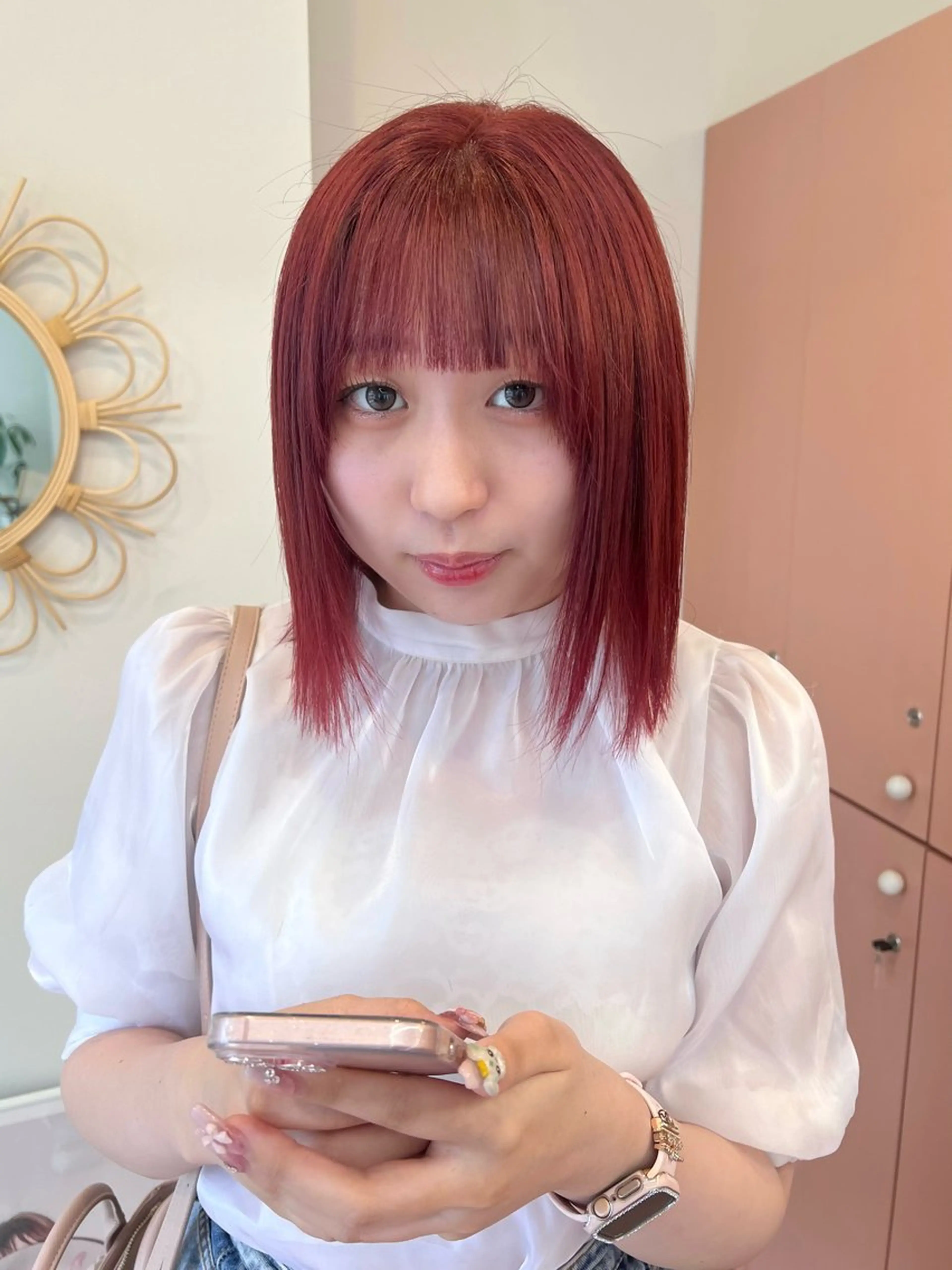 ミディアム 似合わせカット ヘアカラー 名古屋美容院 / keinaのヘアスタイル