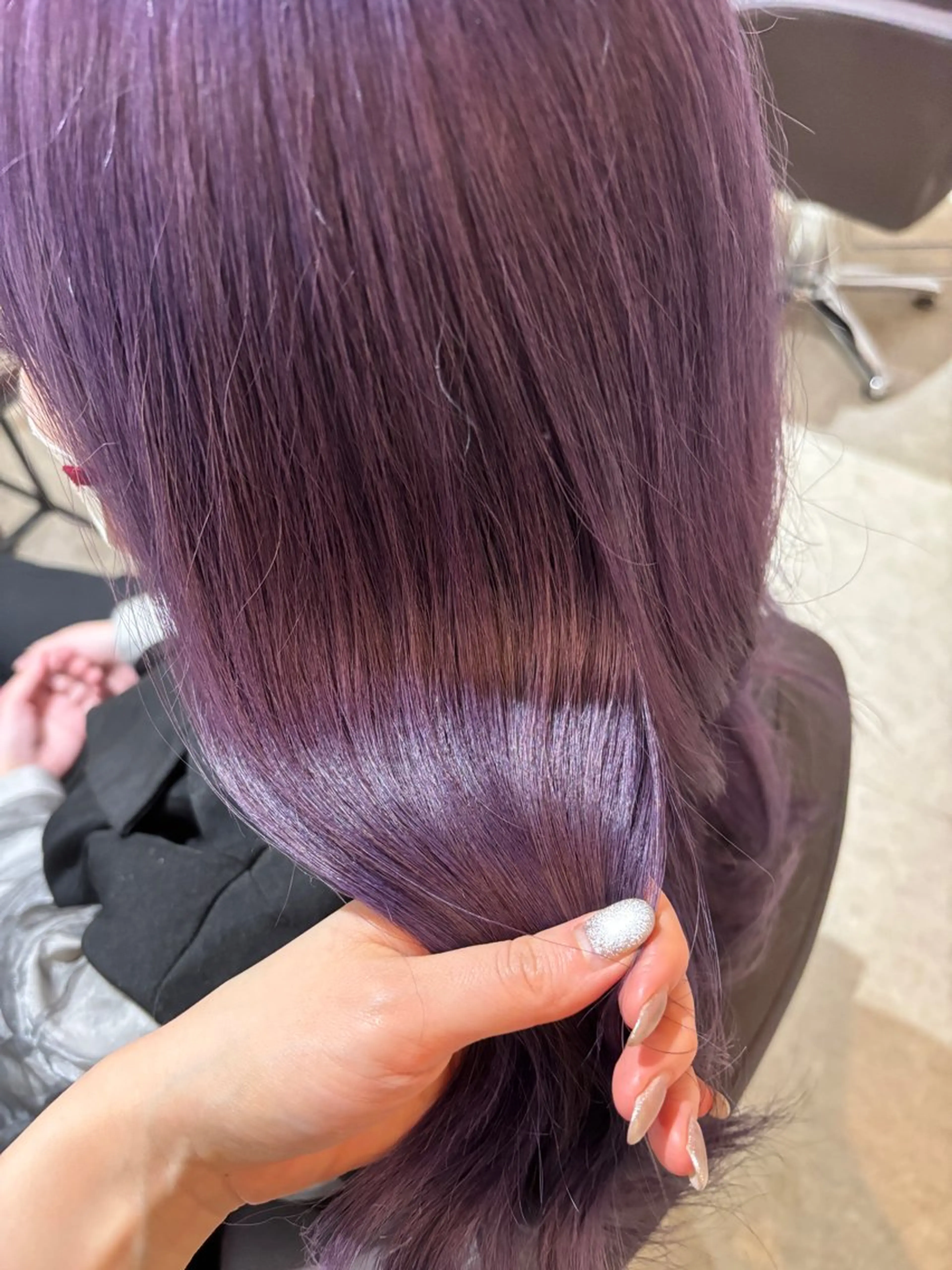 ロング カラー ベージュカラー ブリーチ ケアブリーチ ダブルカラー グレージュ ヘアカラー トリートメント ブリーチカラー🤍 髪質改善🌟のヘアスタイル