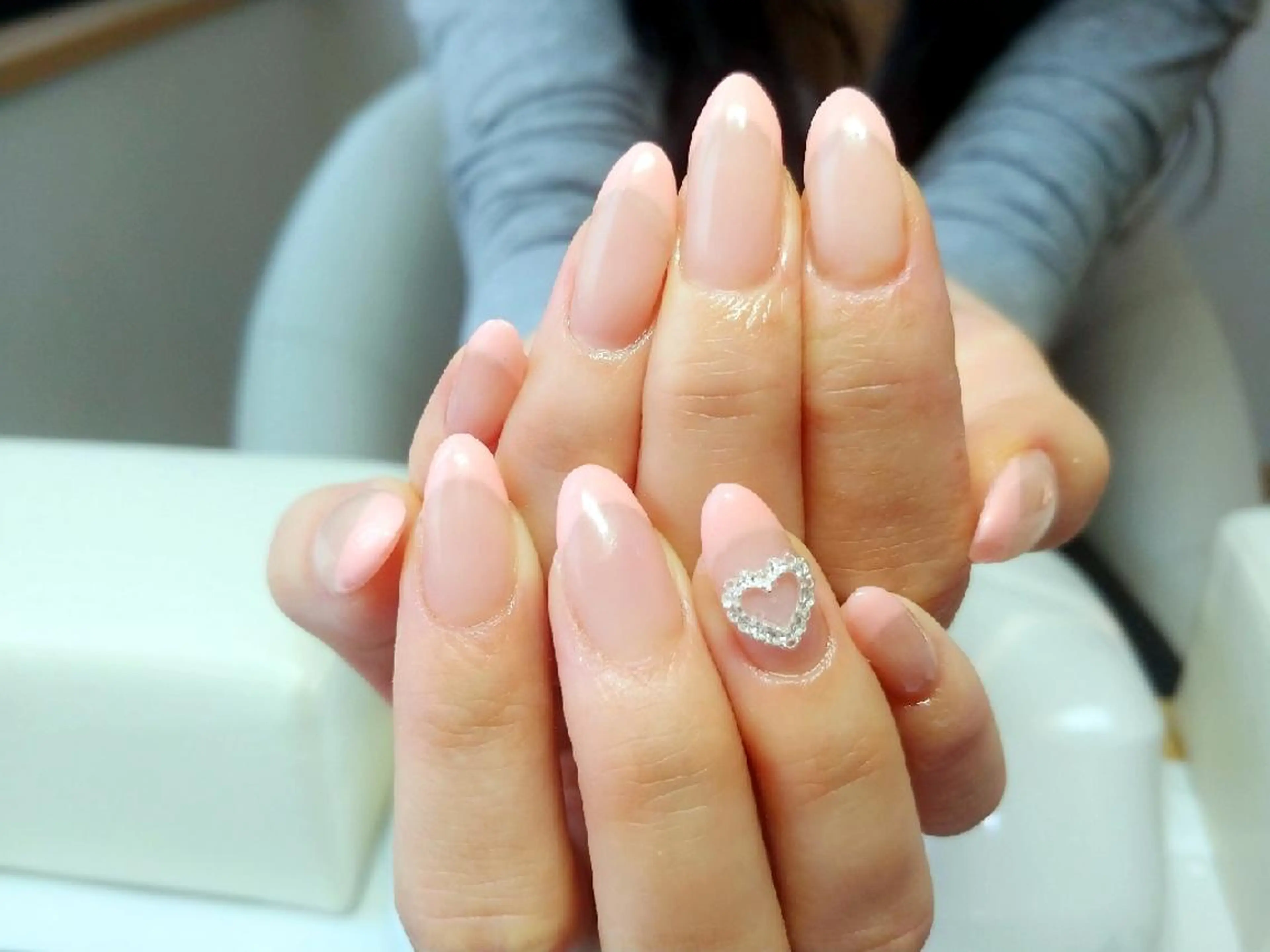 ネイル フレンチネイル ピンク ハンドネイル nail  Culleoのネイルデザイン