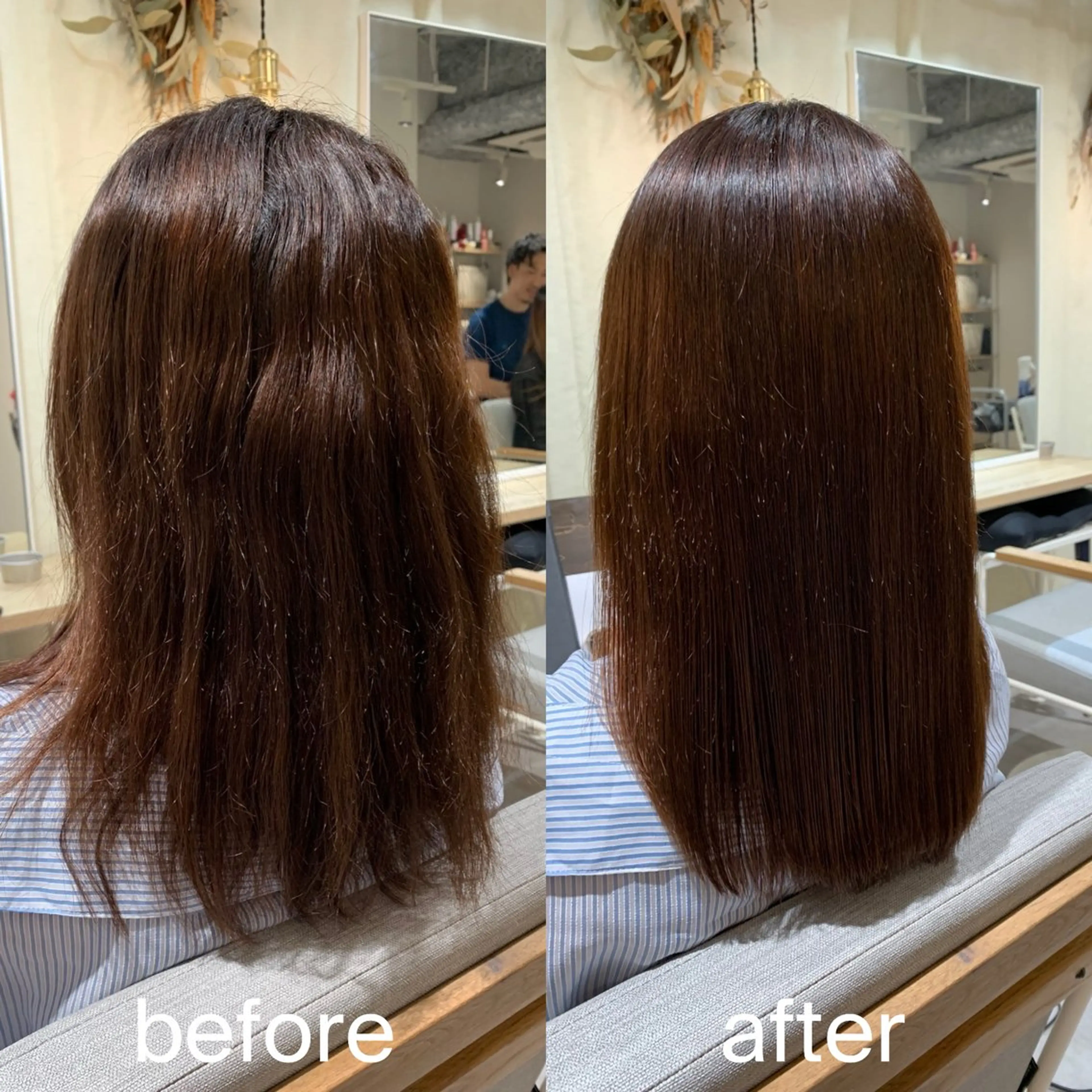 セミロング カット 縮毛矯正 髪質改善のプロ☘️ 二村祐輝のヘアスタイル