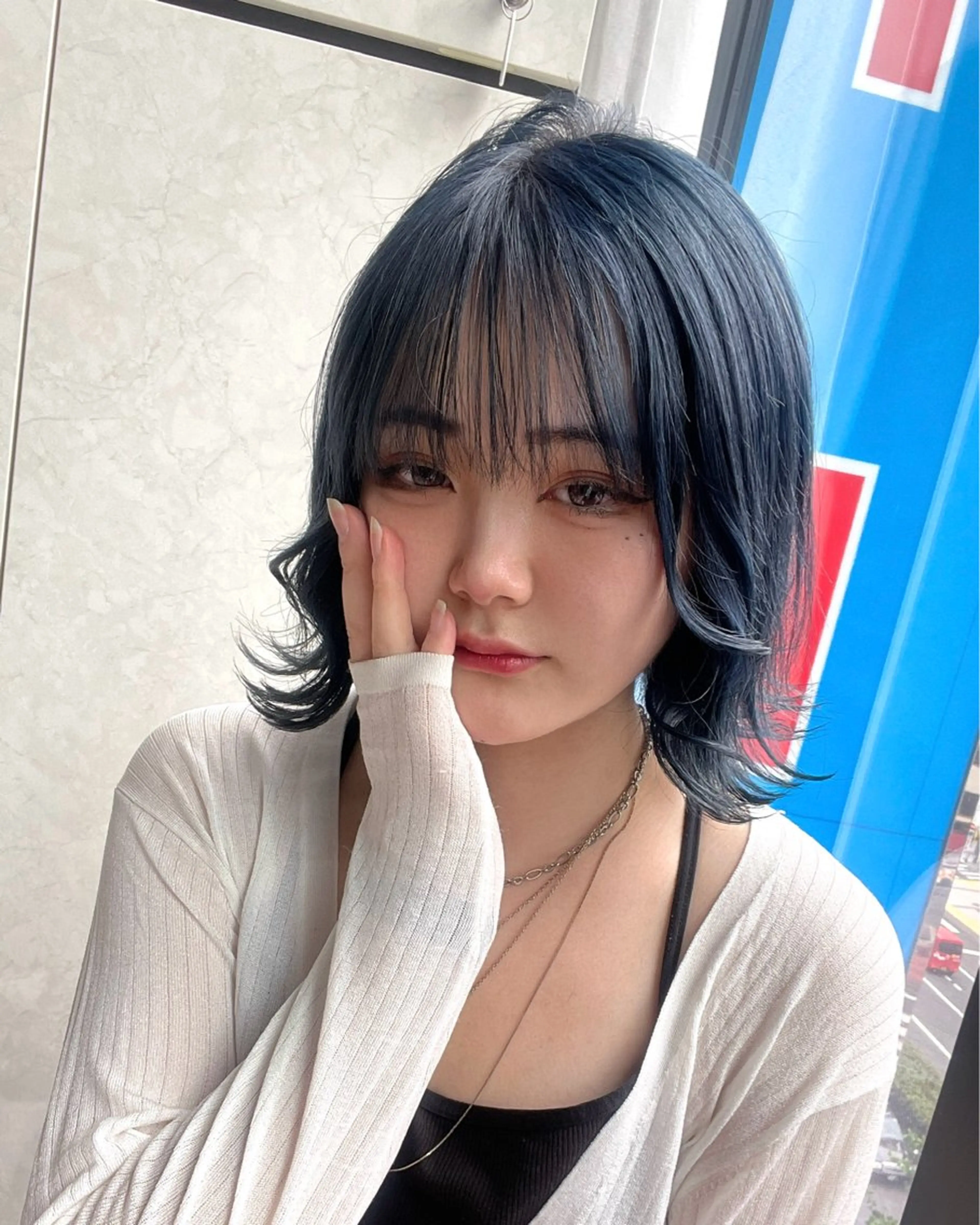 🟣寒色系・ボルドー透明感🟣カラー＋前処理トリートメント【アディクシーカラー】の写真