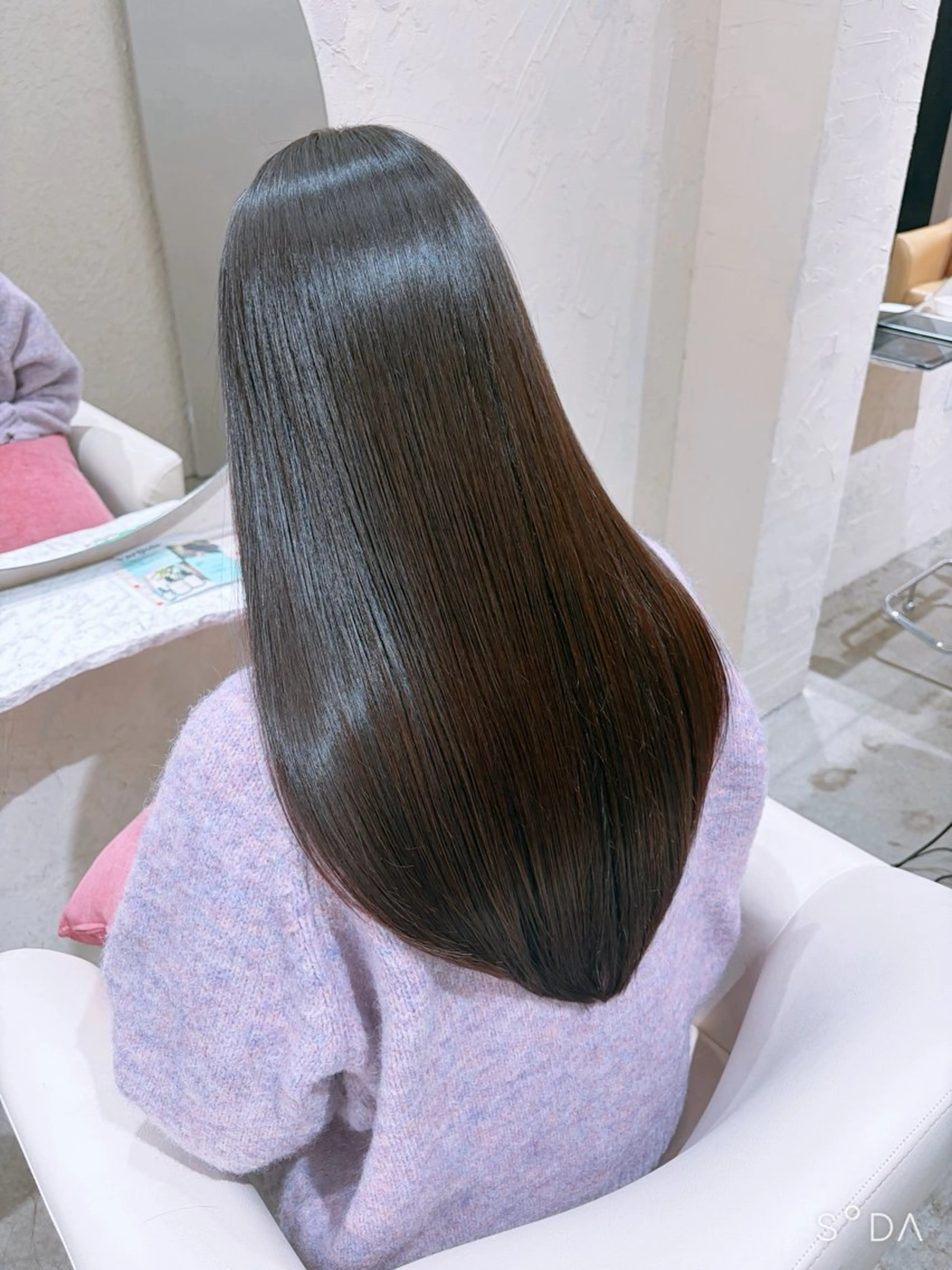 ロング カット ヘアカラー トリートメント 髪質改善✨ハツメイ オグ✂️のヘアスタイル