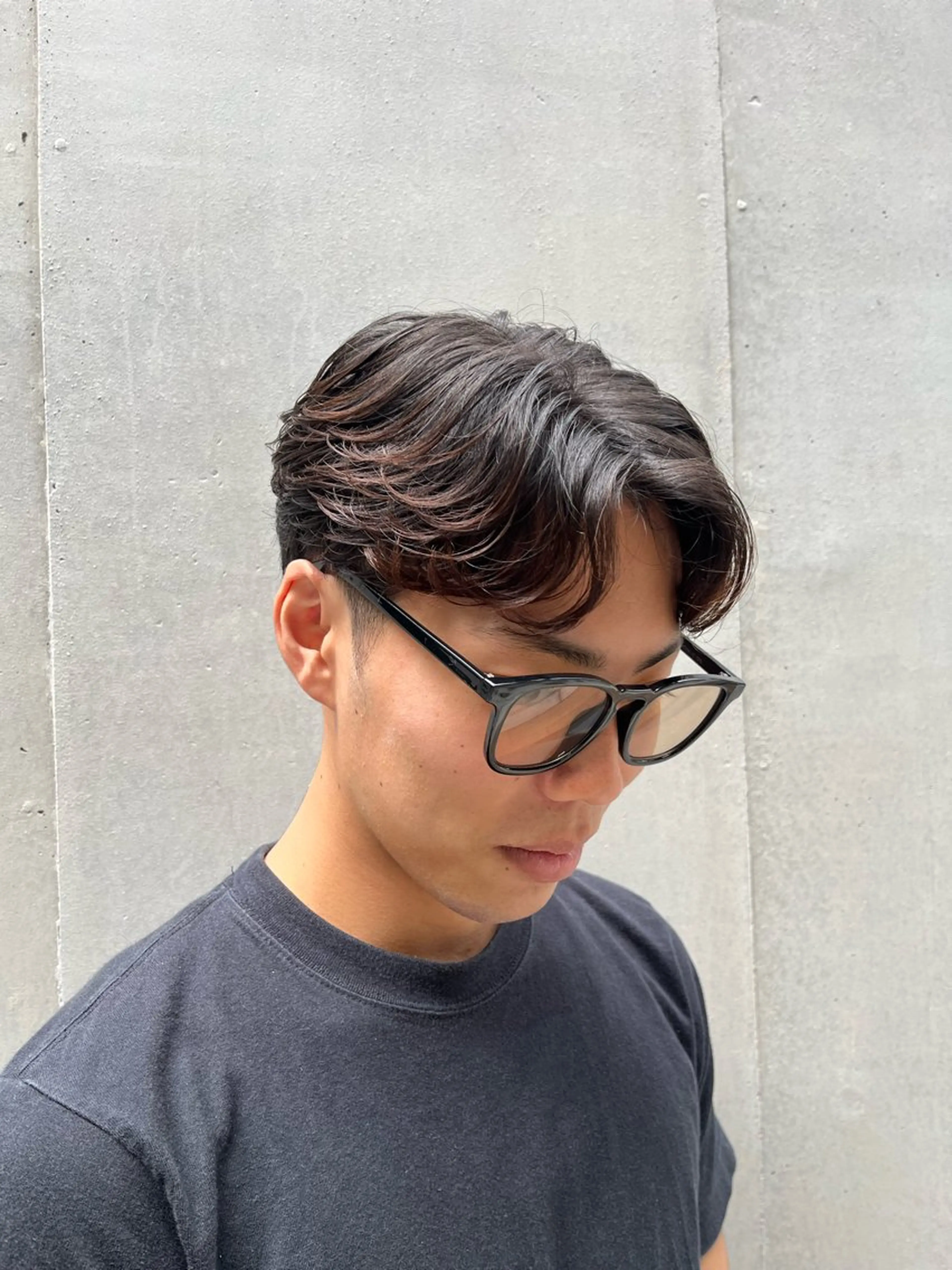 ミディアム メンズ メンズブリーチ メンズハイトーン メンズインナーカラー メンズ韓国風 ボブ シャドウパーマ/メン ズカット/だいじゅのヘアスタイル