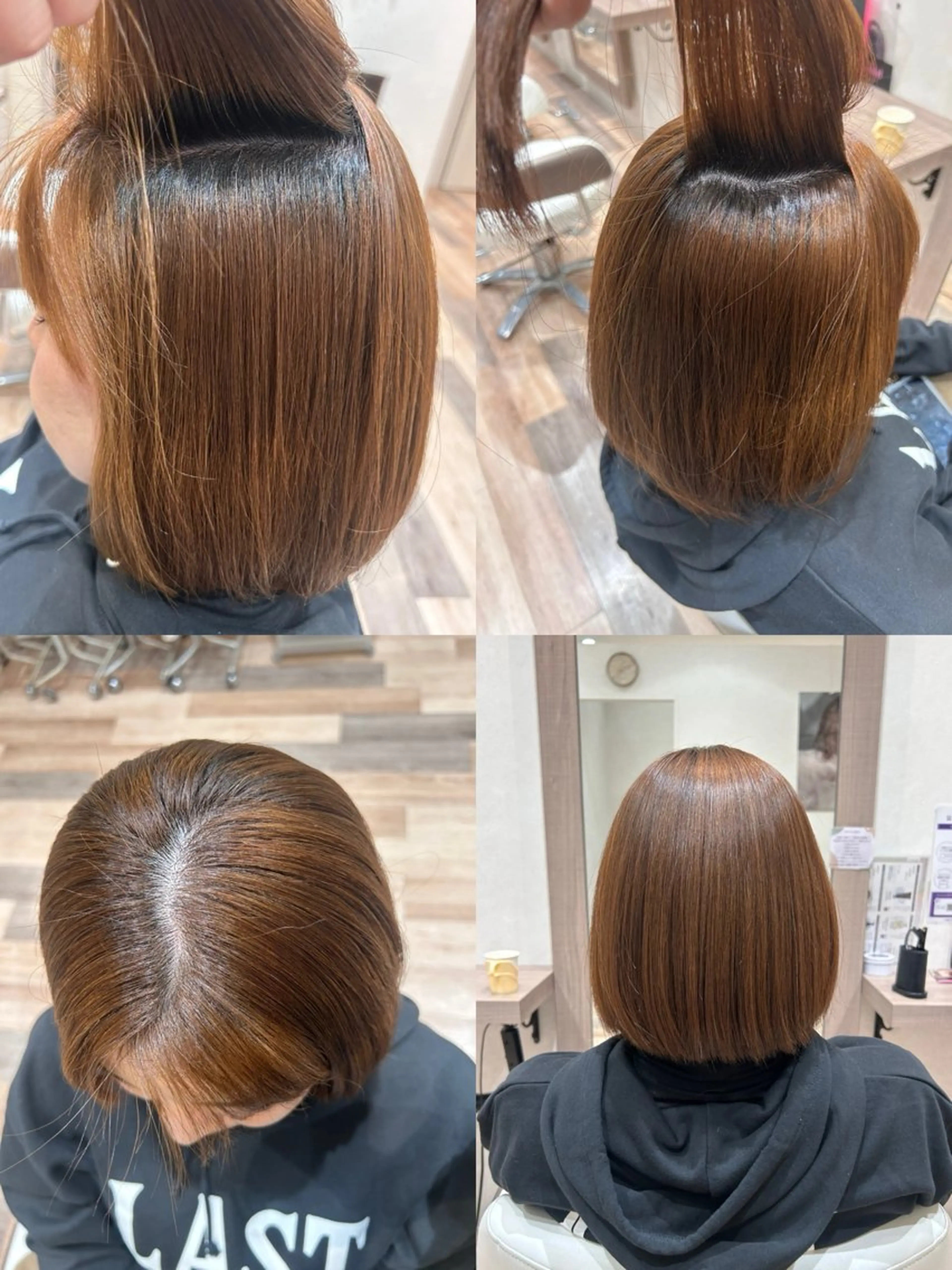 ミディアム ヘアアレンジ 縮毛矯正 篠﨑 千尋のヘアスタイル