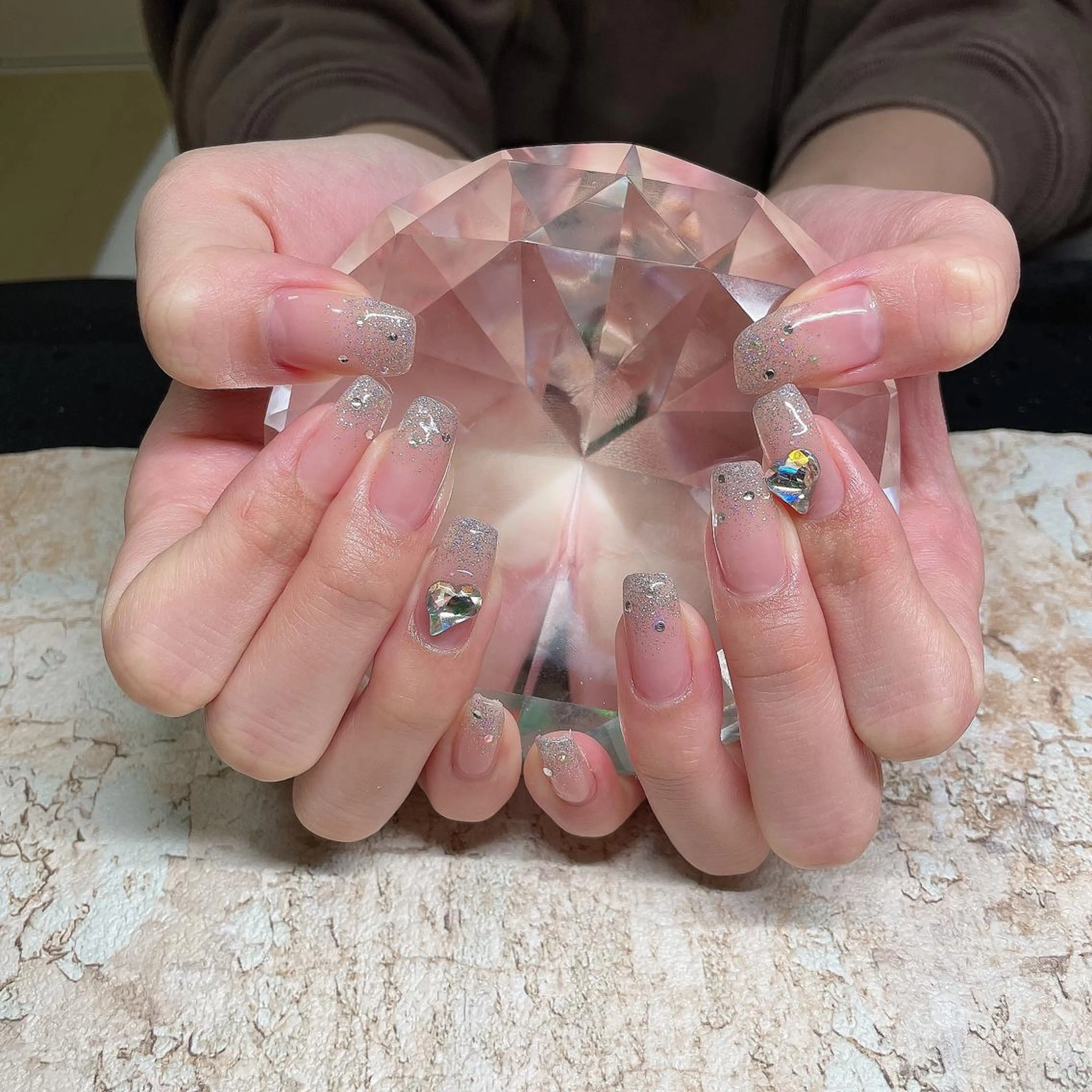 ネイル アートネイル フレンチネイル ジェルネイル グラデーション 韓国ネイル Nail room Bimano所属・Bimano seica♡+°のネイルデザイン