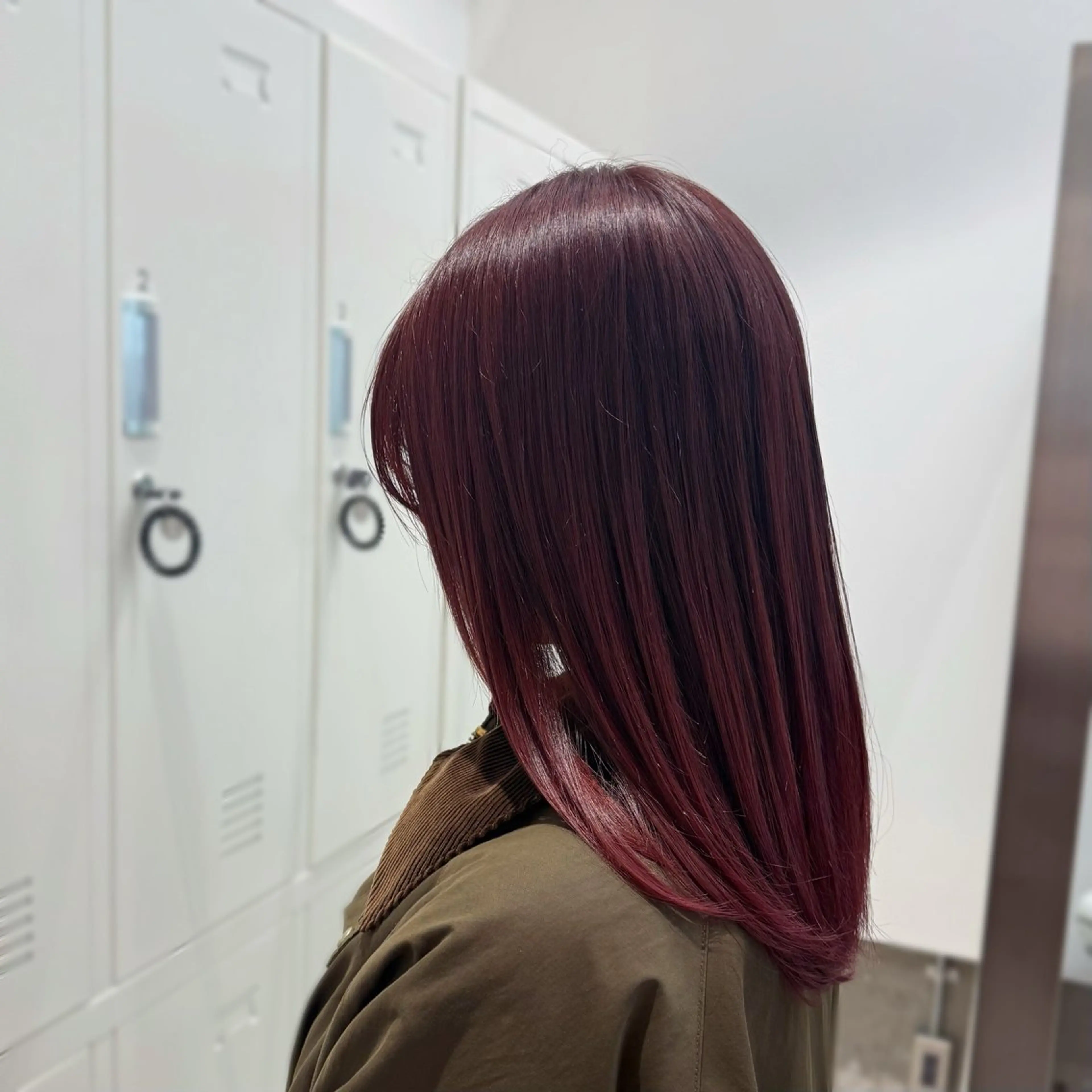 セミロング カラー ブリーチ カット ヘアカラー トリートメント 縮毛矯正+モテカラー 🎀✨mihoのヘアスタイル