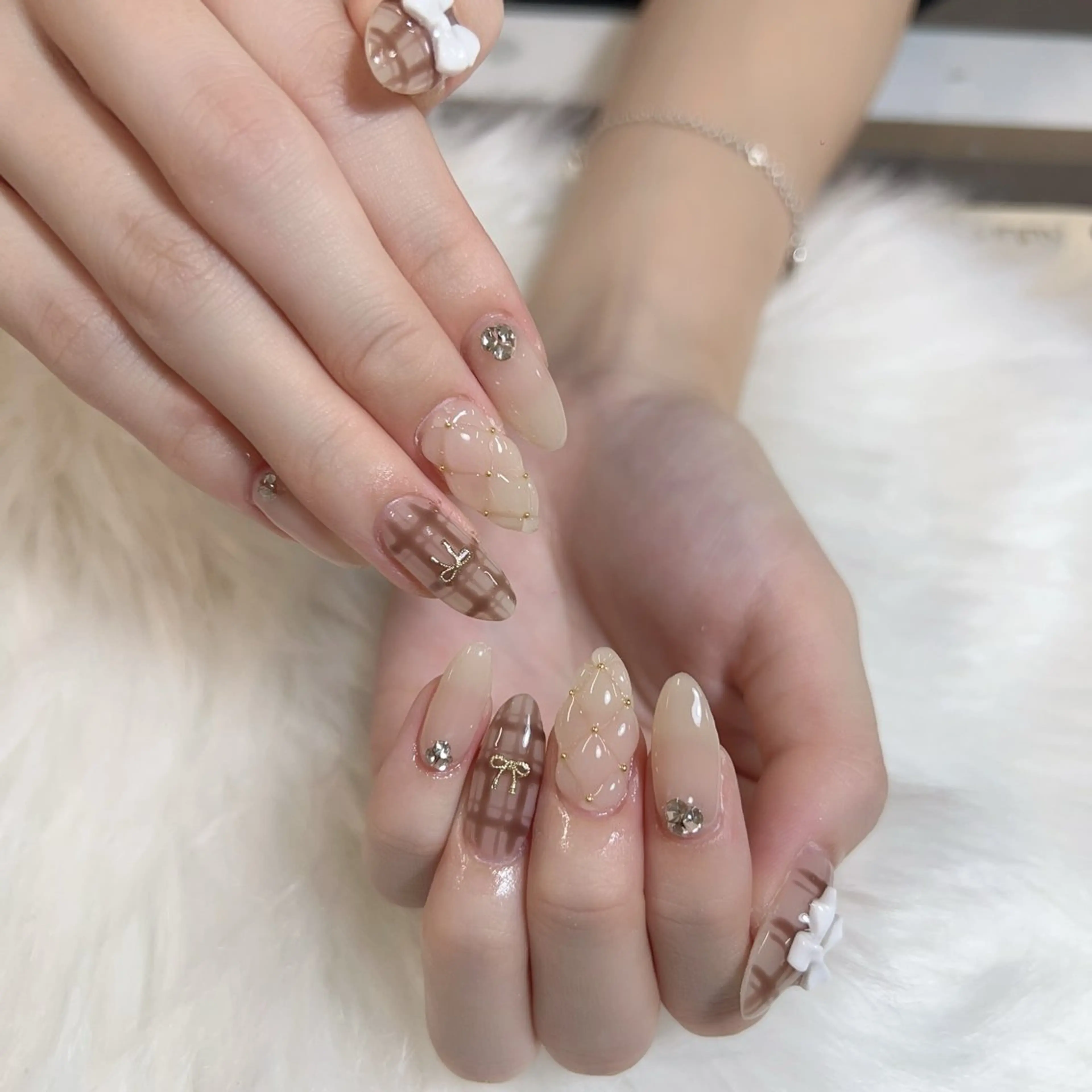 ネイル ハンドネイル 🎀 Lemode ワンホンネイル🎀のネイルデザイン