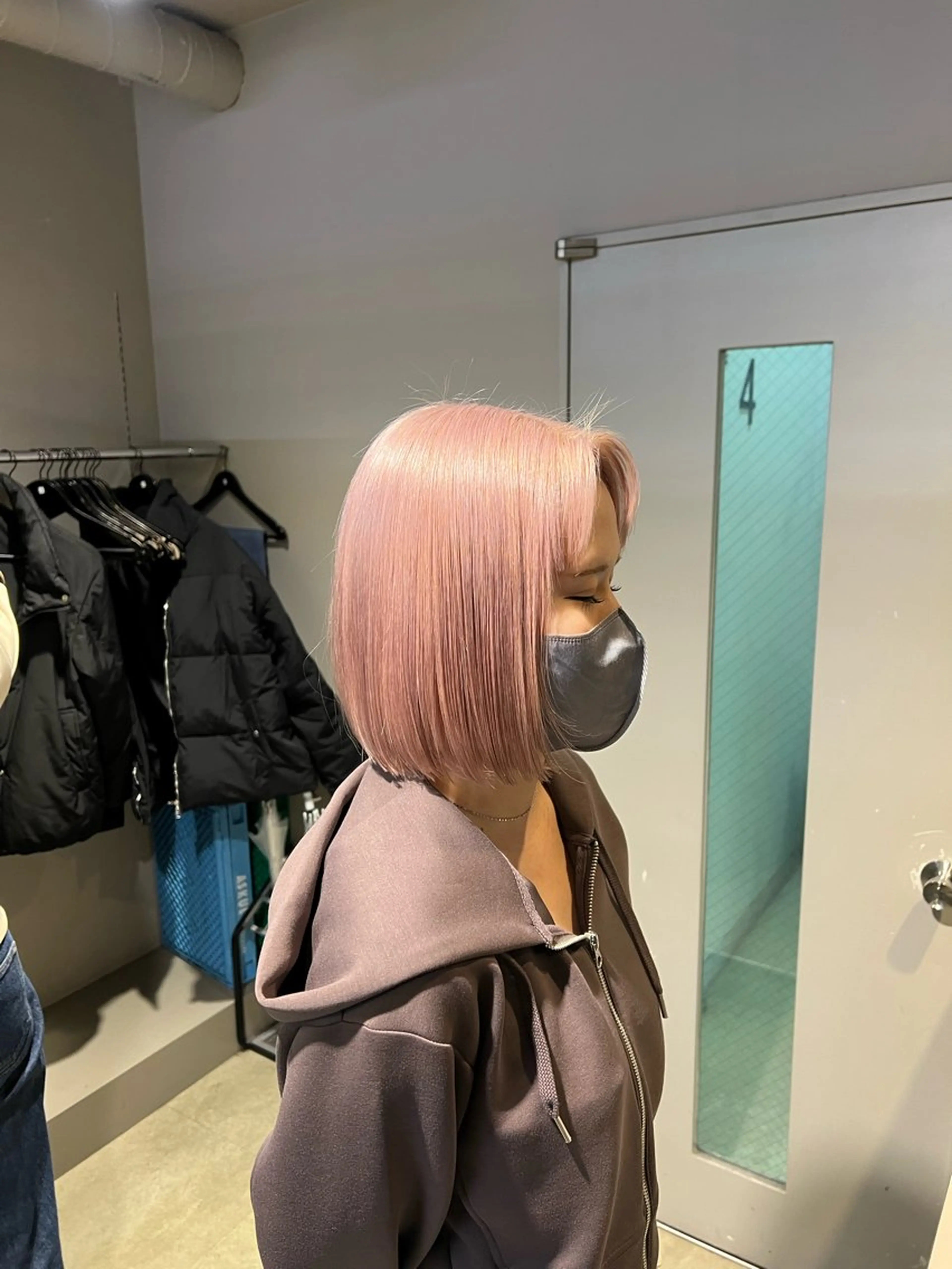 セミロング カラー ヘアカラー 韓国レイヤーカット /REIのヘアスタイル