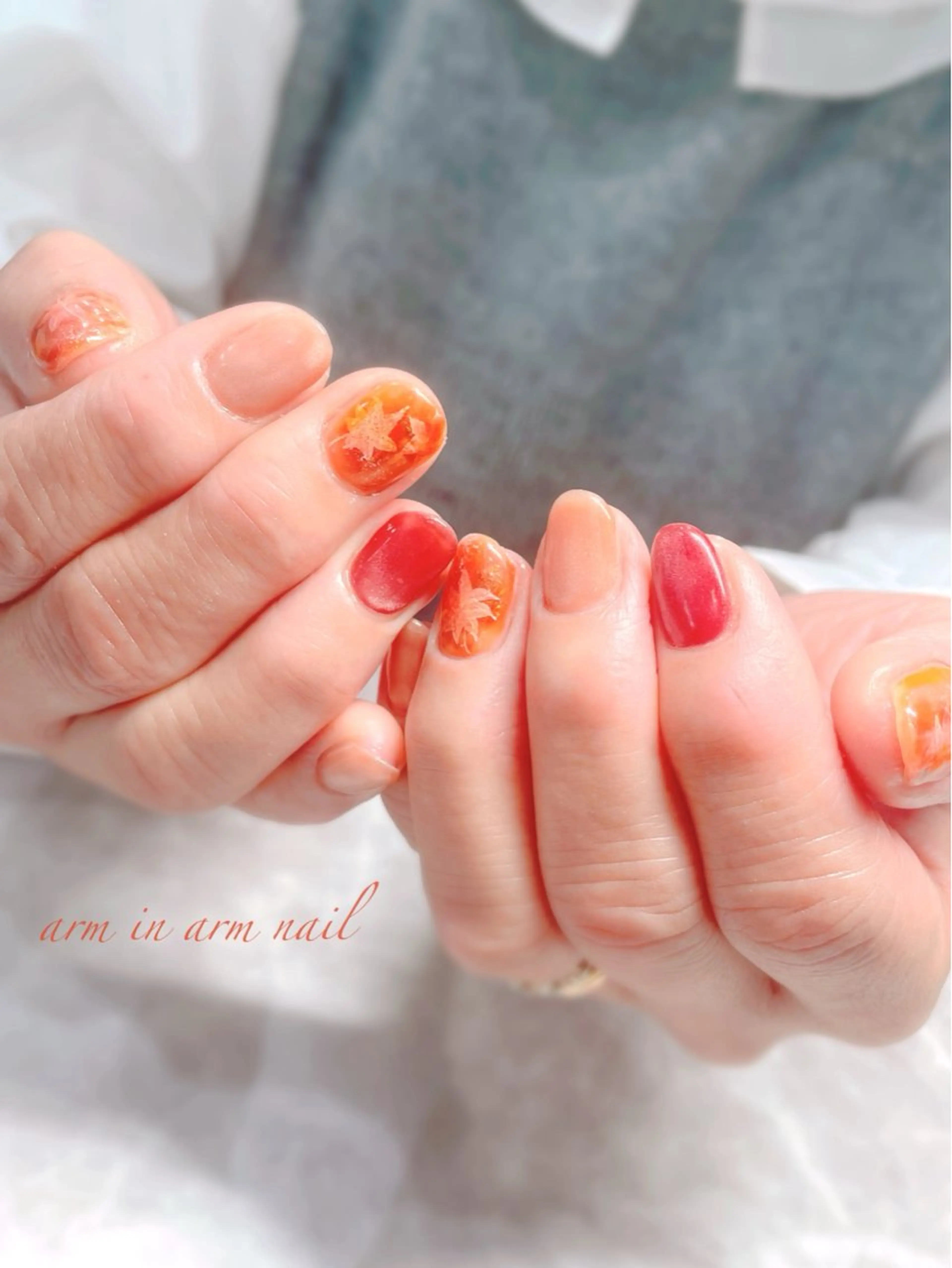 ネイル arm in arm ︎✿Yamamotoのマツエク・マツパデザイン