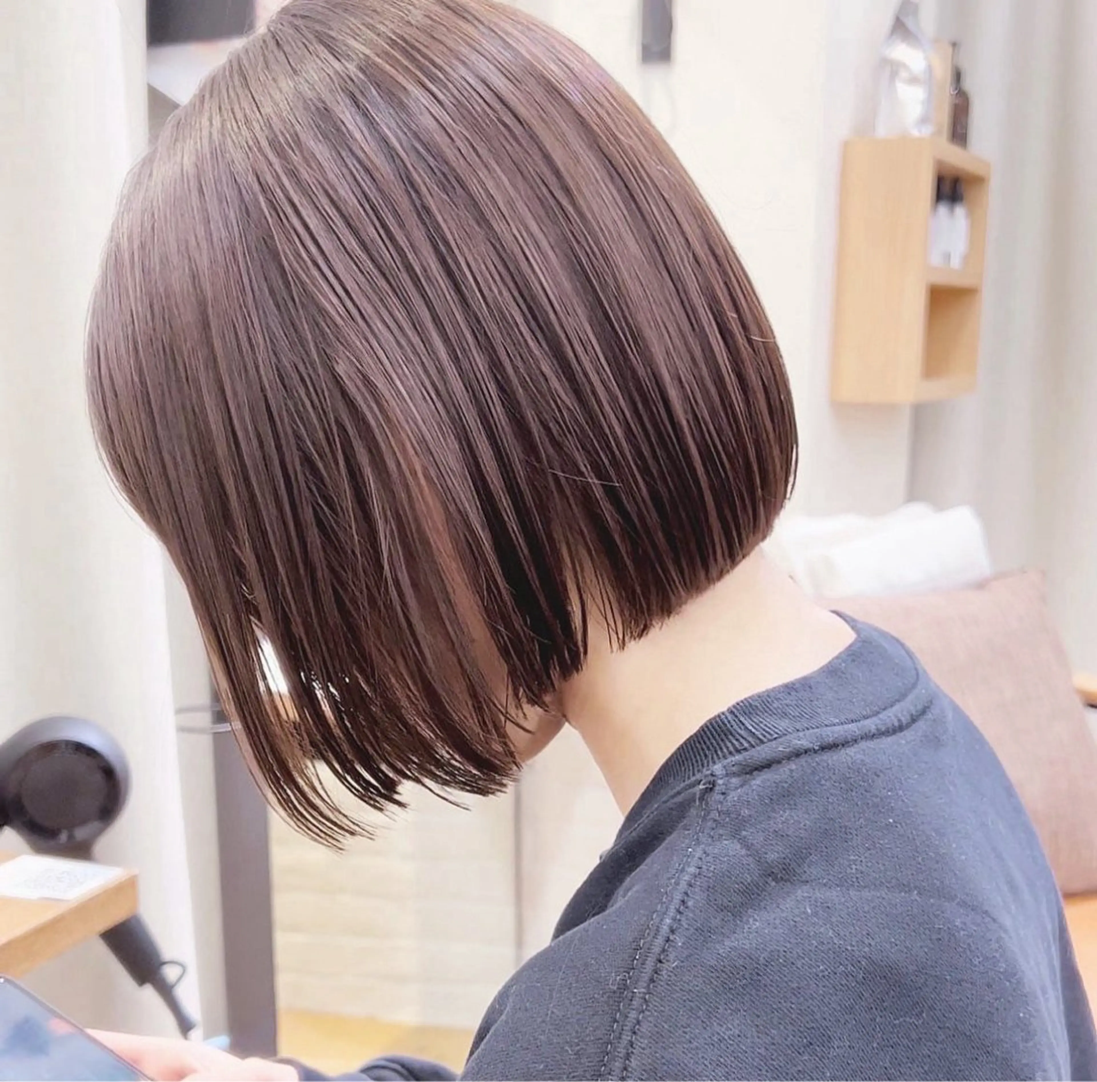 ショート ボブ 銀座/前髪顔まわり/ 透明感カラー/danのヘアスタイル