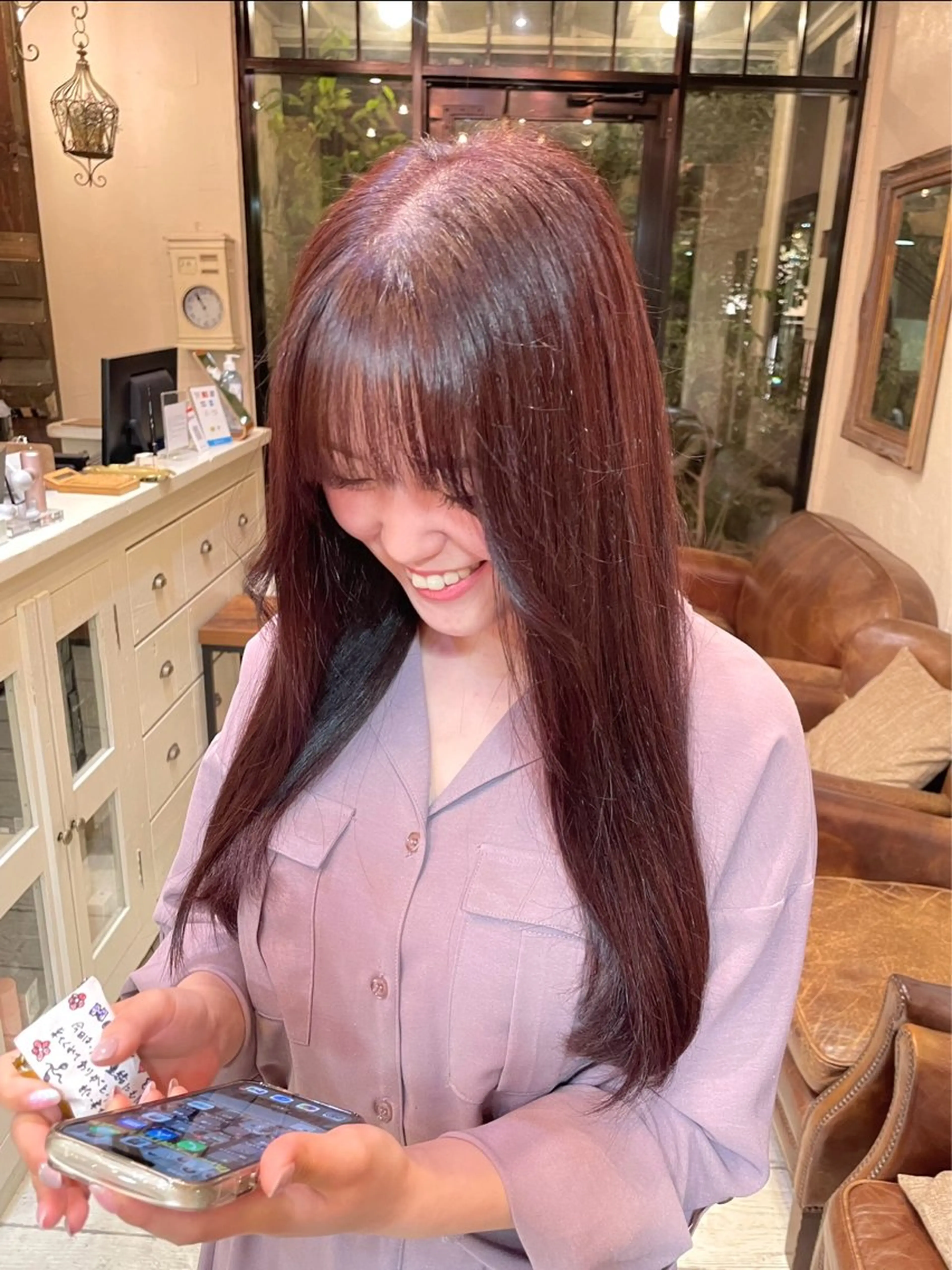 ロング カラー Luce横浜店所属・yuu 🪴 透明感 カラー/メンズパーマのヘアスタイル