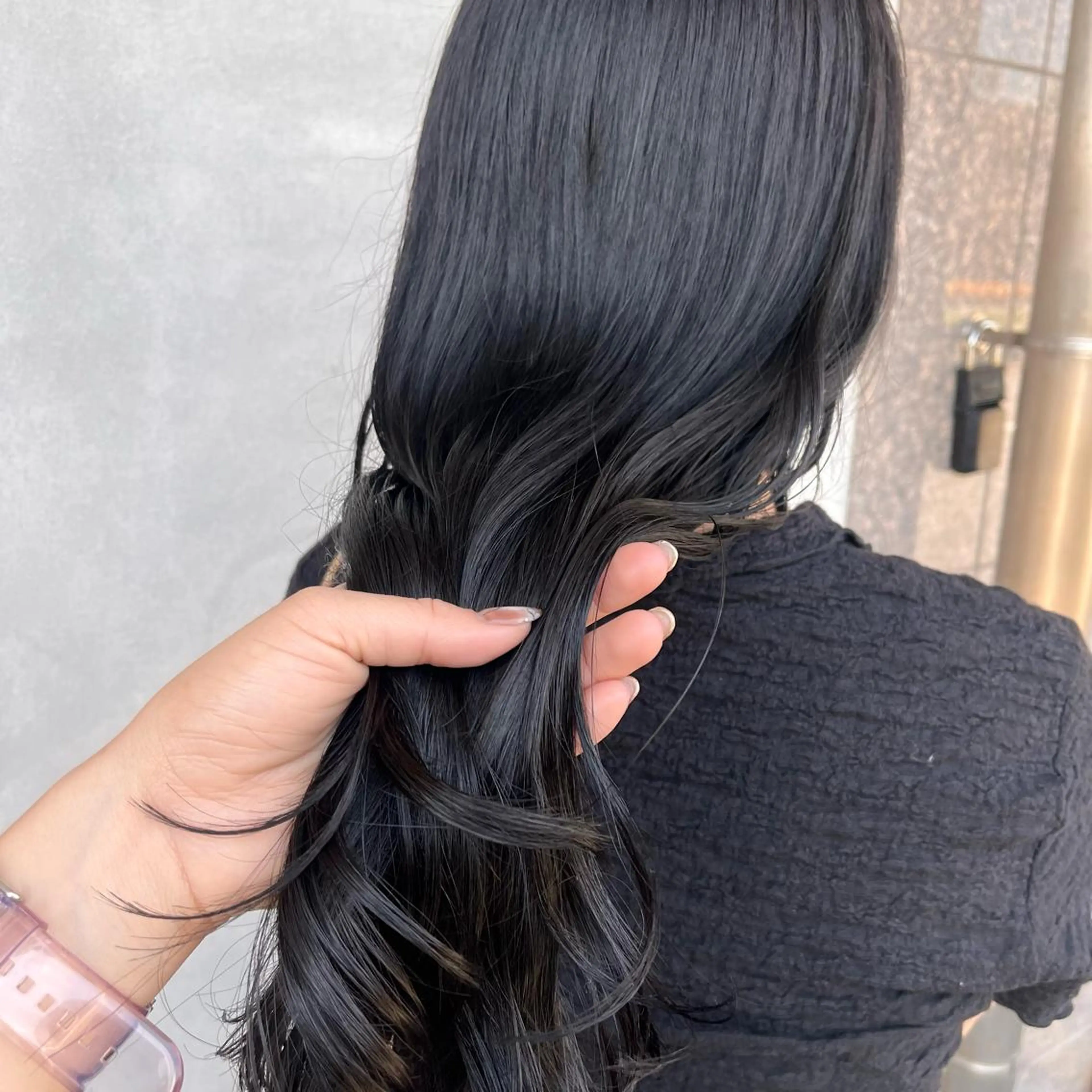 暗髪カラー/艶っぽカラー/実習カラー✔️暗くしないといけない方。黒染めが嫌な方におすすめ🖤🤍の写真