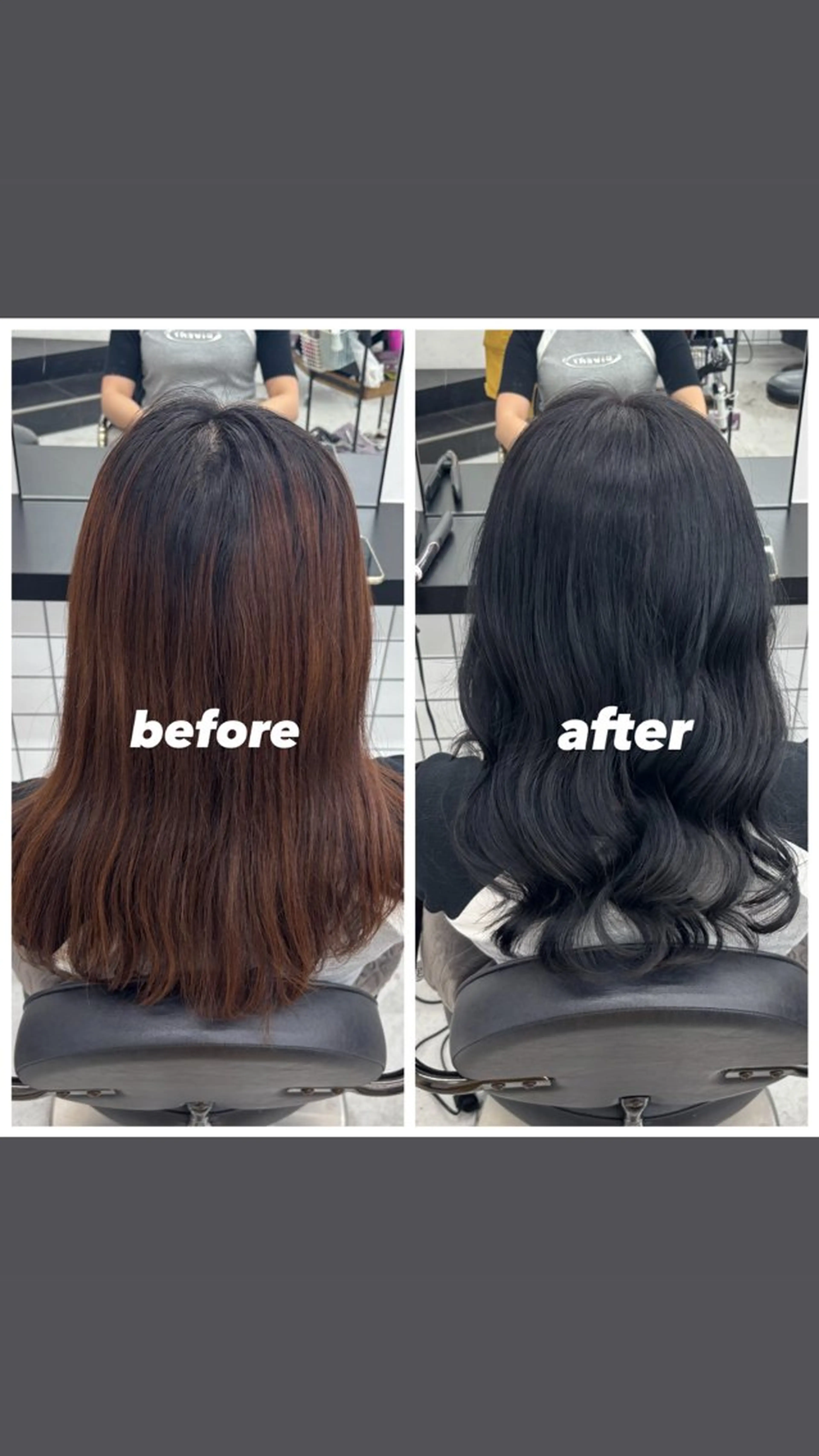 ロング カラー 黒髪 ブルーカラー ブルーブラック 透明感カラー ヘアカラー トリートメント 🌼あいり🌼 JILLSTUDIOのヘアスタイル