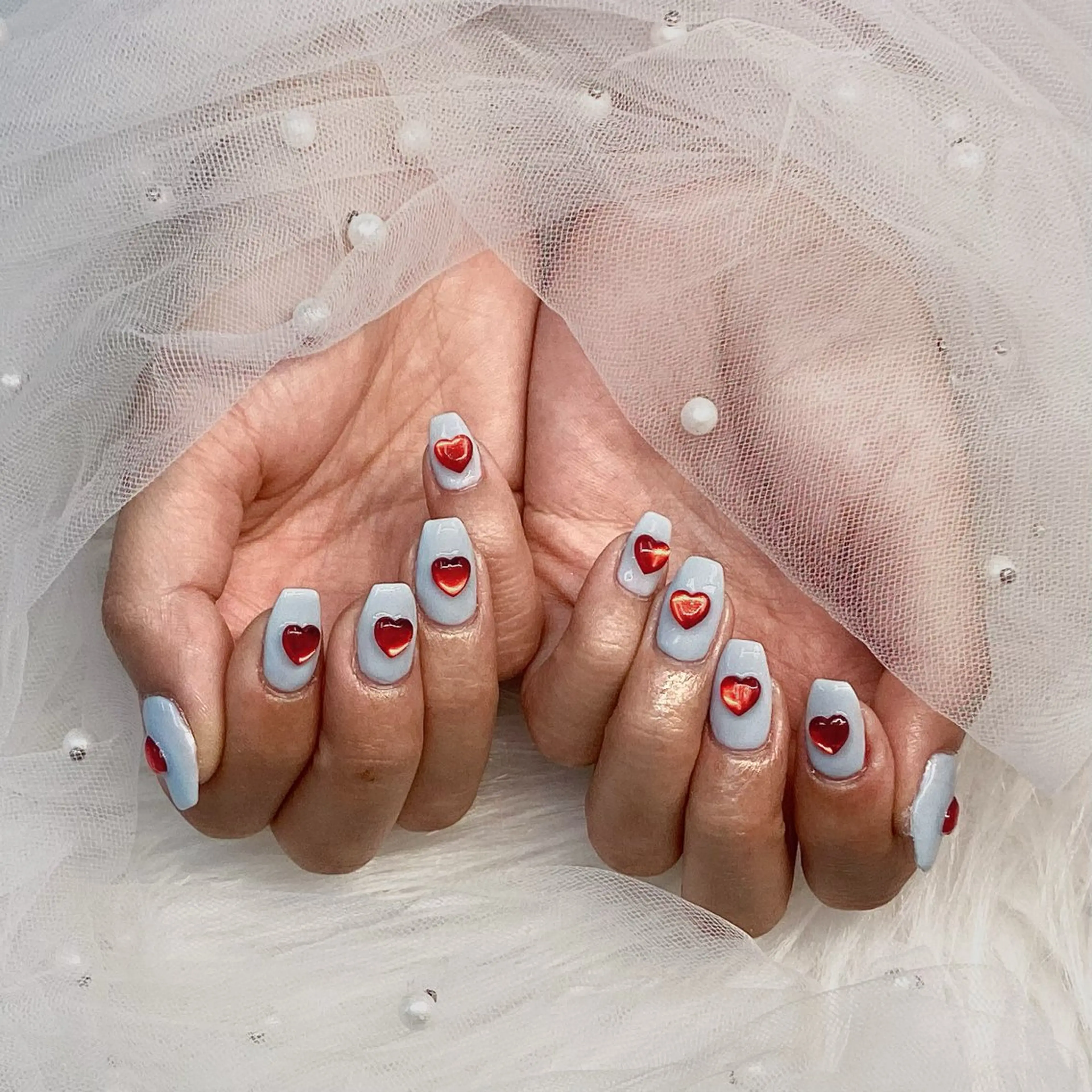 ネイル パーツ全部¥110 サロンミミのネイルデザイン