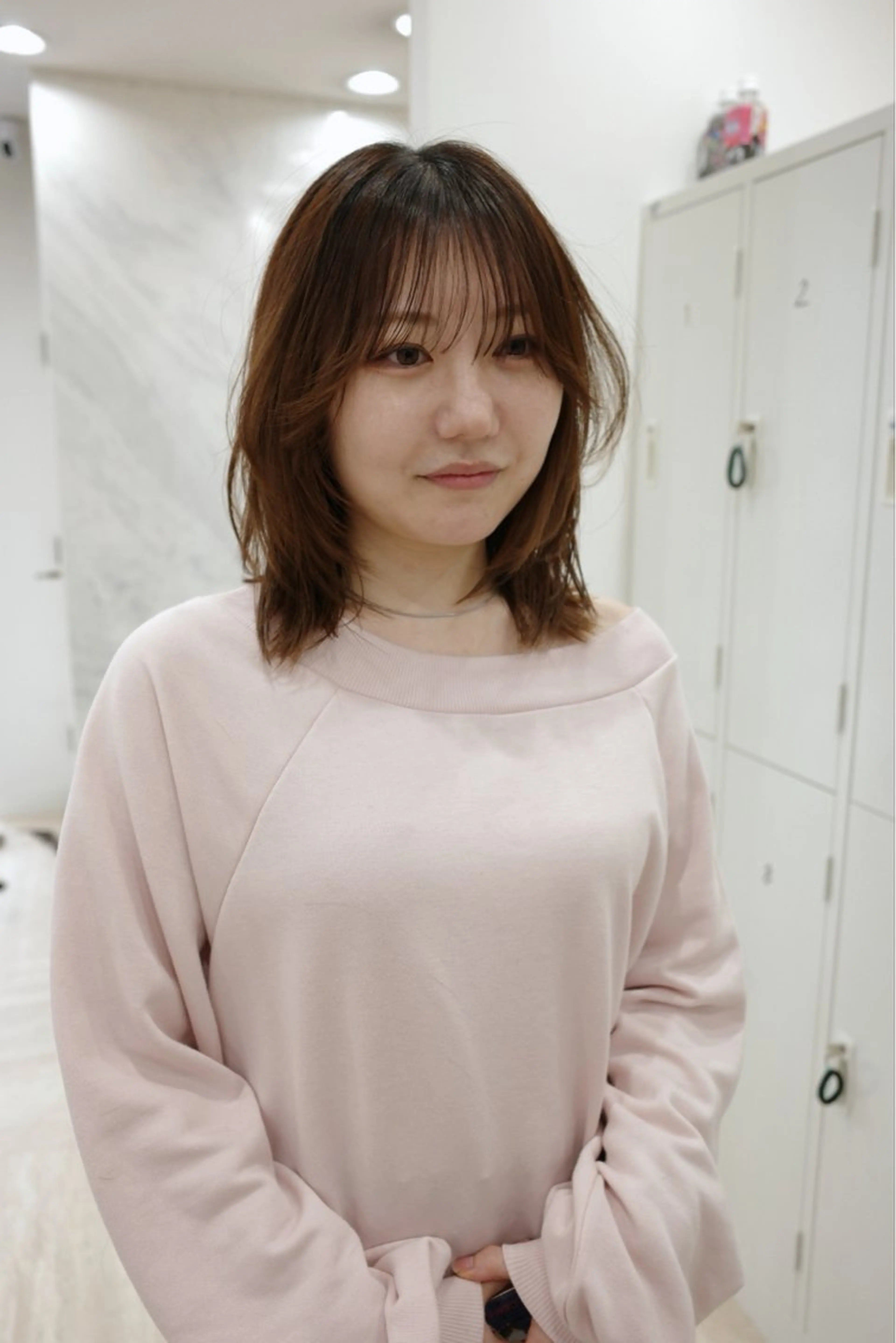 ミディアム ミディアムレイヤー レイヤーカット カット トリートメント palve/レイヤー /パーマ/熊谷翔のヘアスタイル