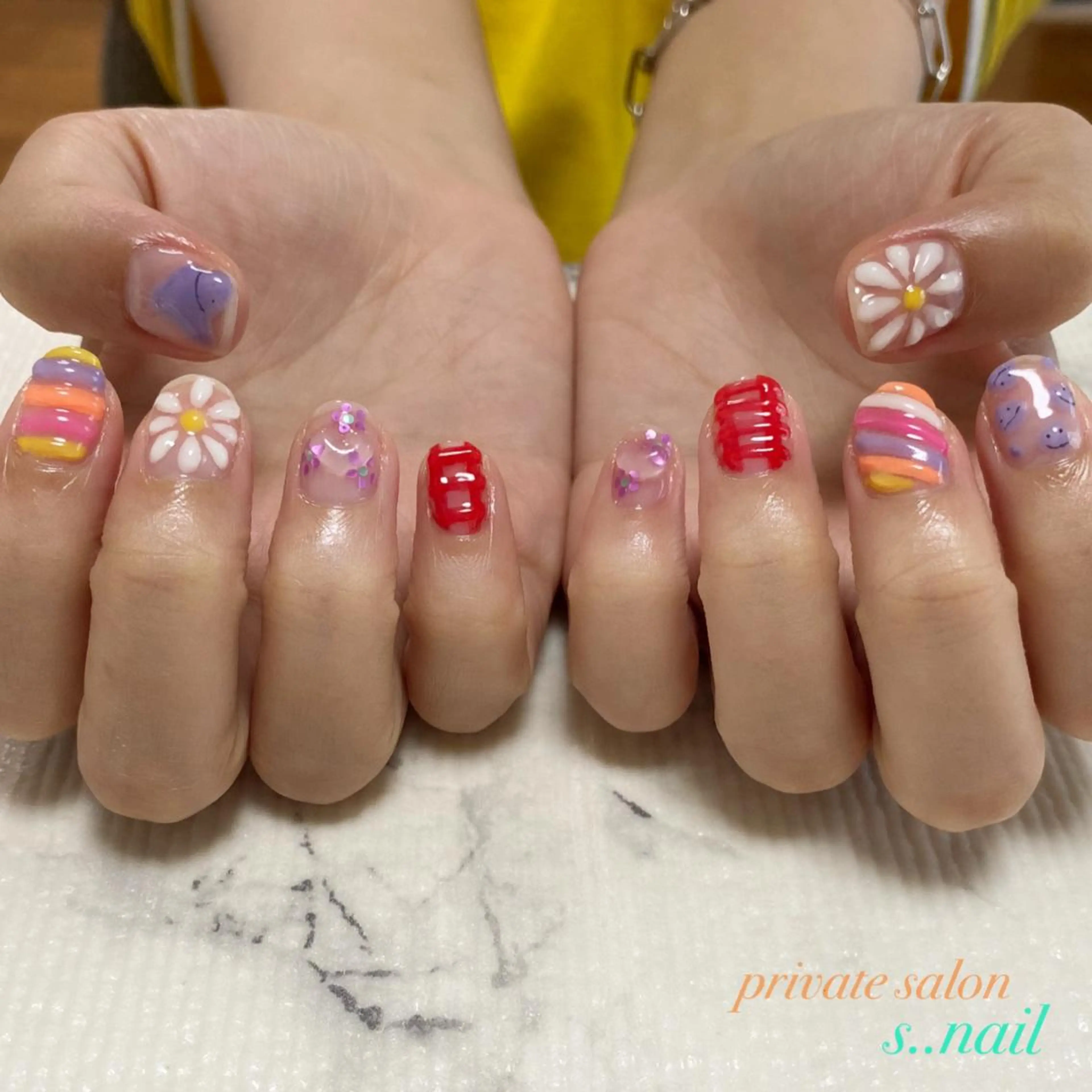 ネイル ぷっくりネイル ハンドネイル フットネイル s..nail / MORITAのネイルデザイン