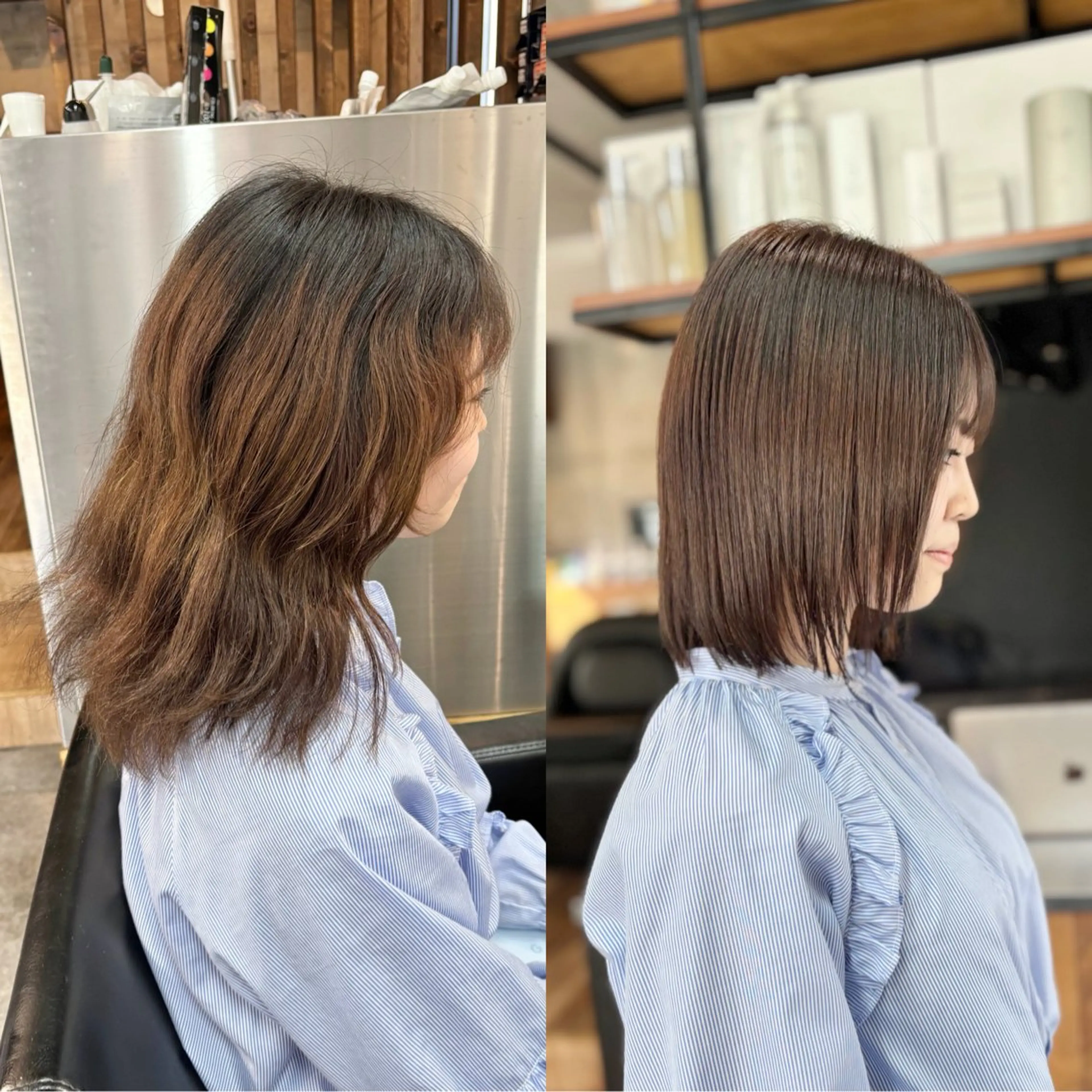 ショート パーマ 縮毛矯正 トリートメント ショートボブ縮毛矯正 髪質改善のプロ山道潤のヘアスタイル