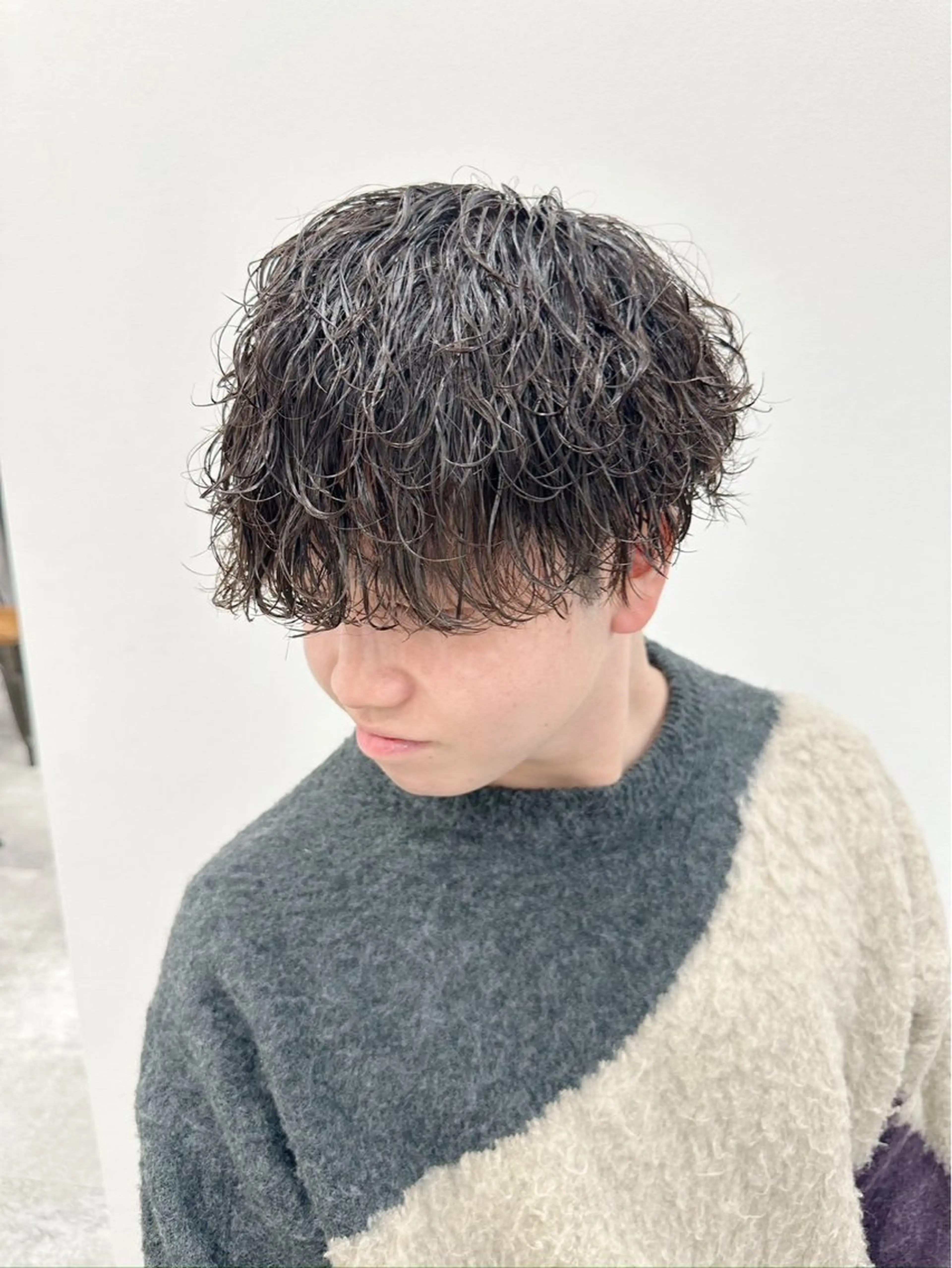 メンズカット＋パーマの写真