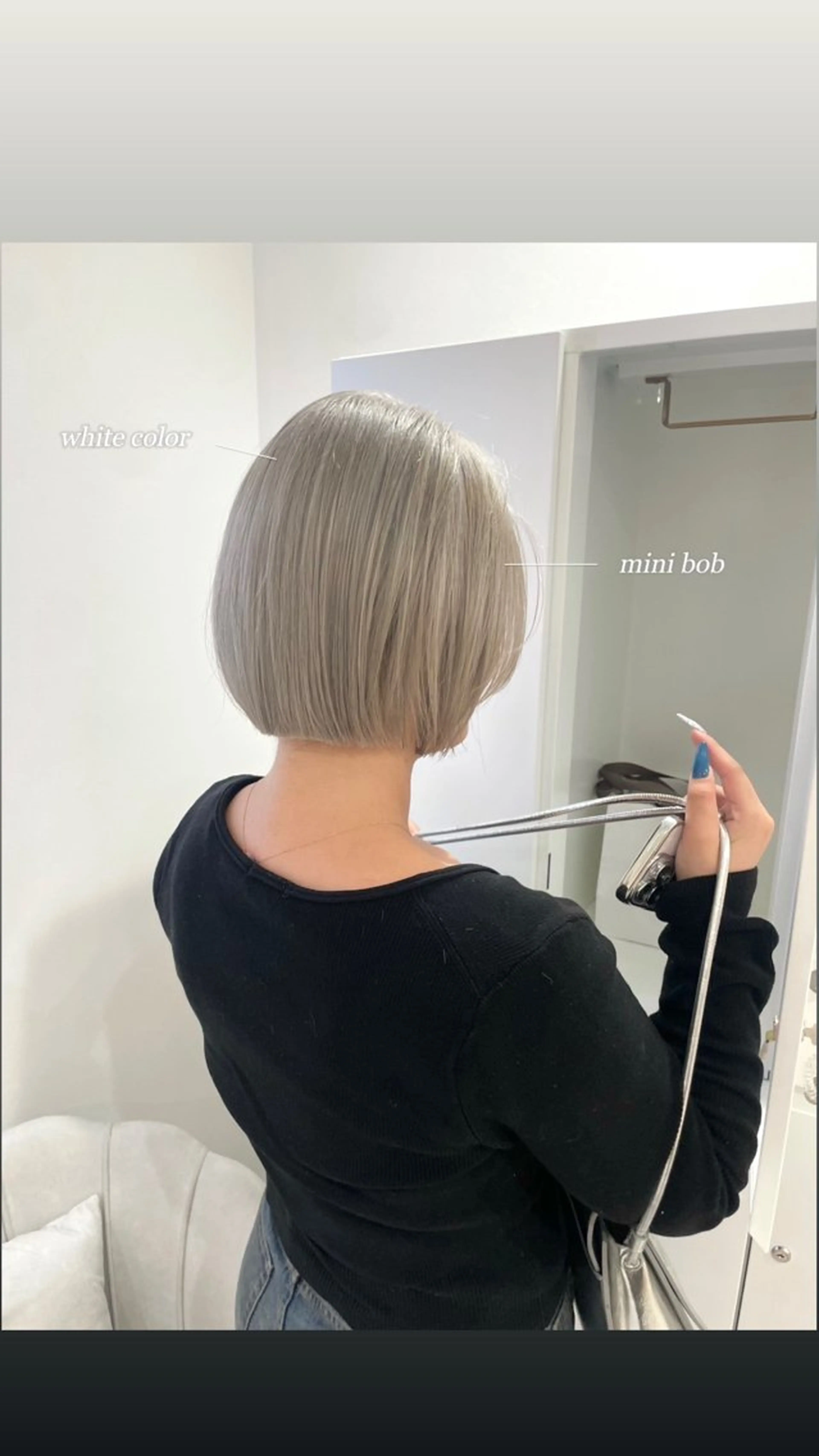 ミディアム カラー ヘアカラー ハイトーン特化🤍/ 韓国ボブ / ハルナのヘアスタイル