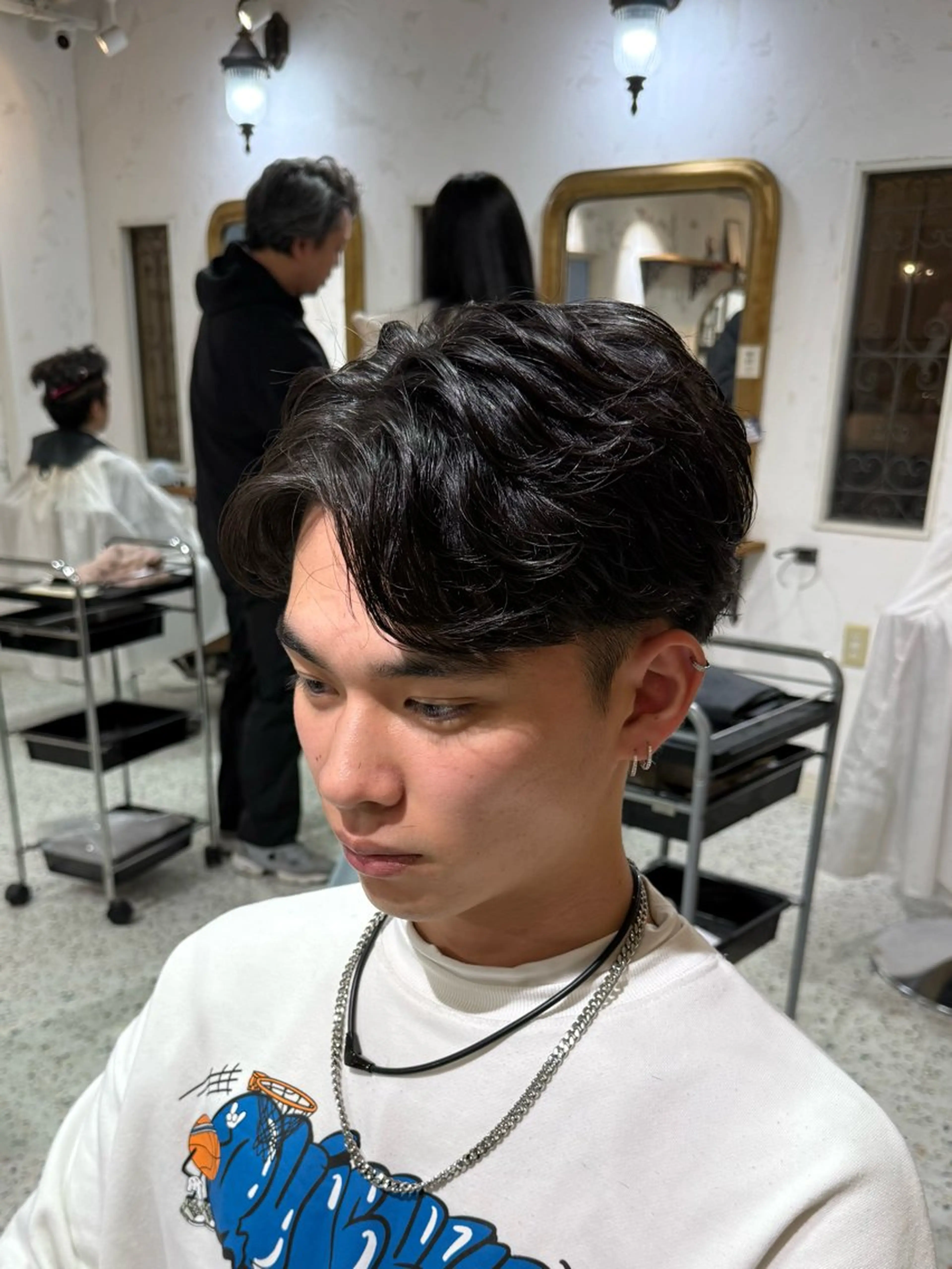 パーマ メンズ カット パーマ  ︎︎ 楓のヘアスタイル