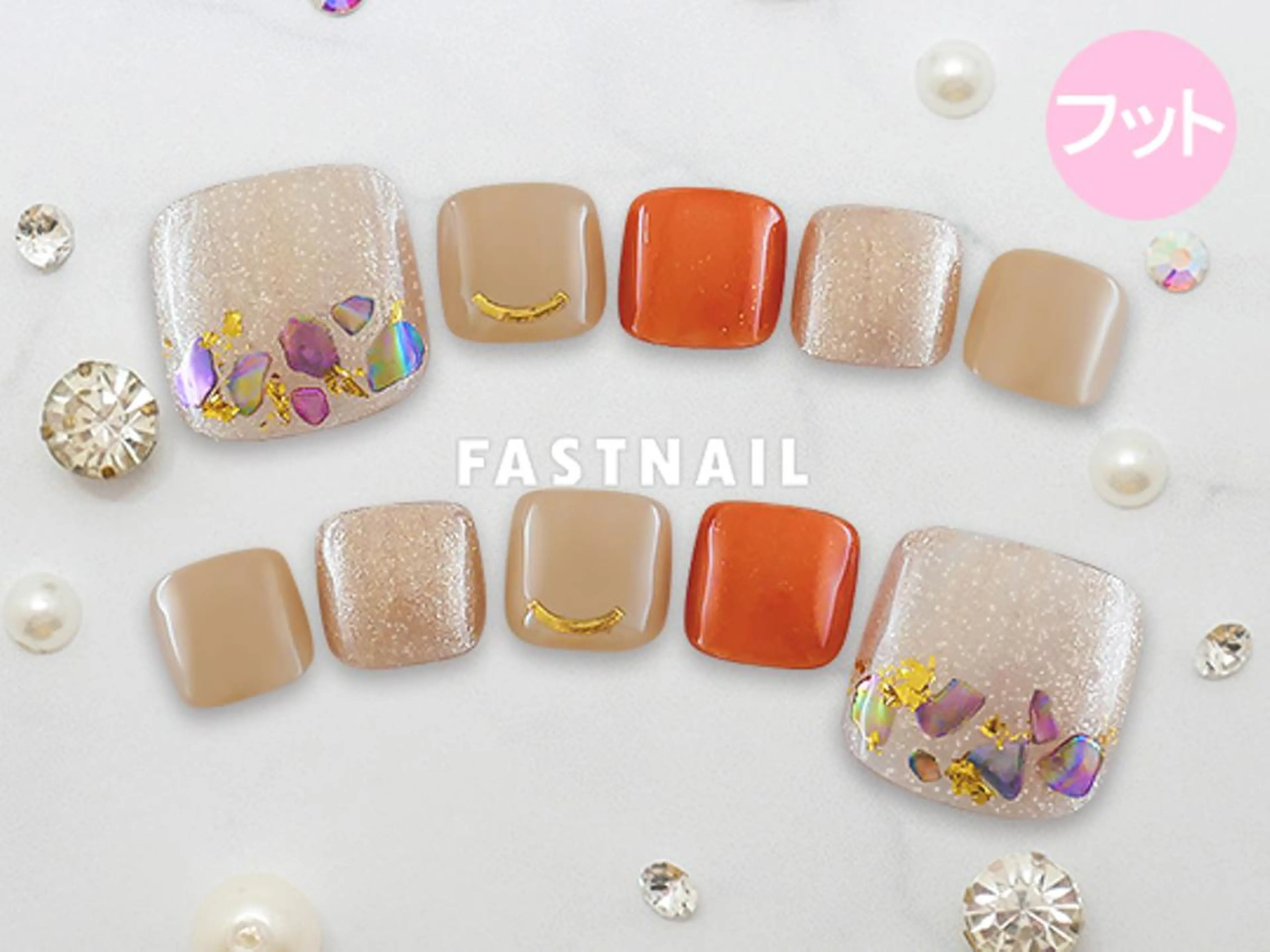 ネイル フットネイル 春ネイル FASTNAIL LOCO東大和店のネイルデザイン