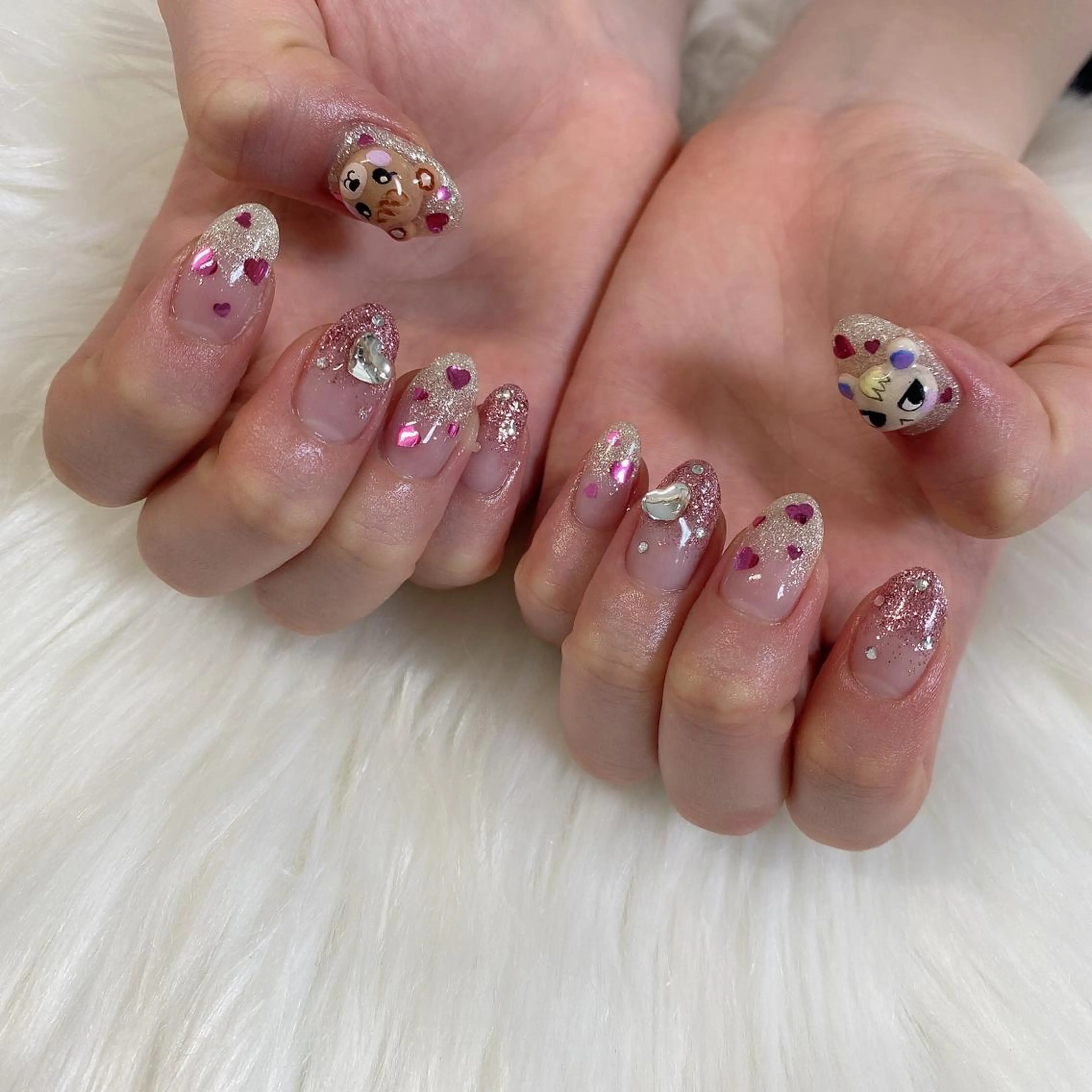 ネイル 持ち込み ハンドネイル 西岡 杏のネイルデザイン