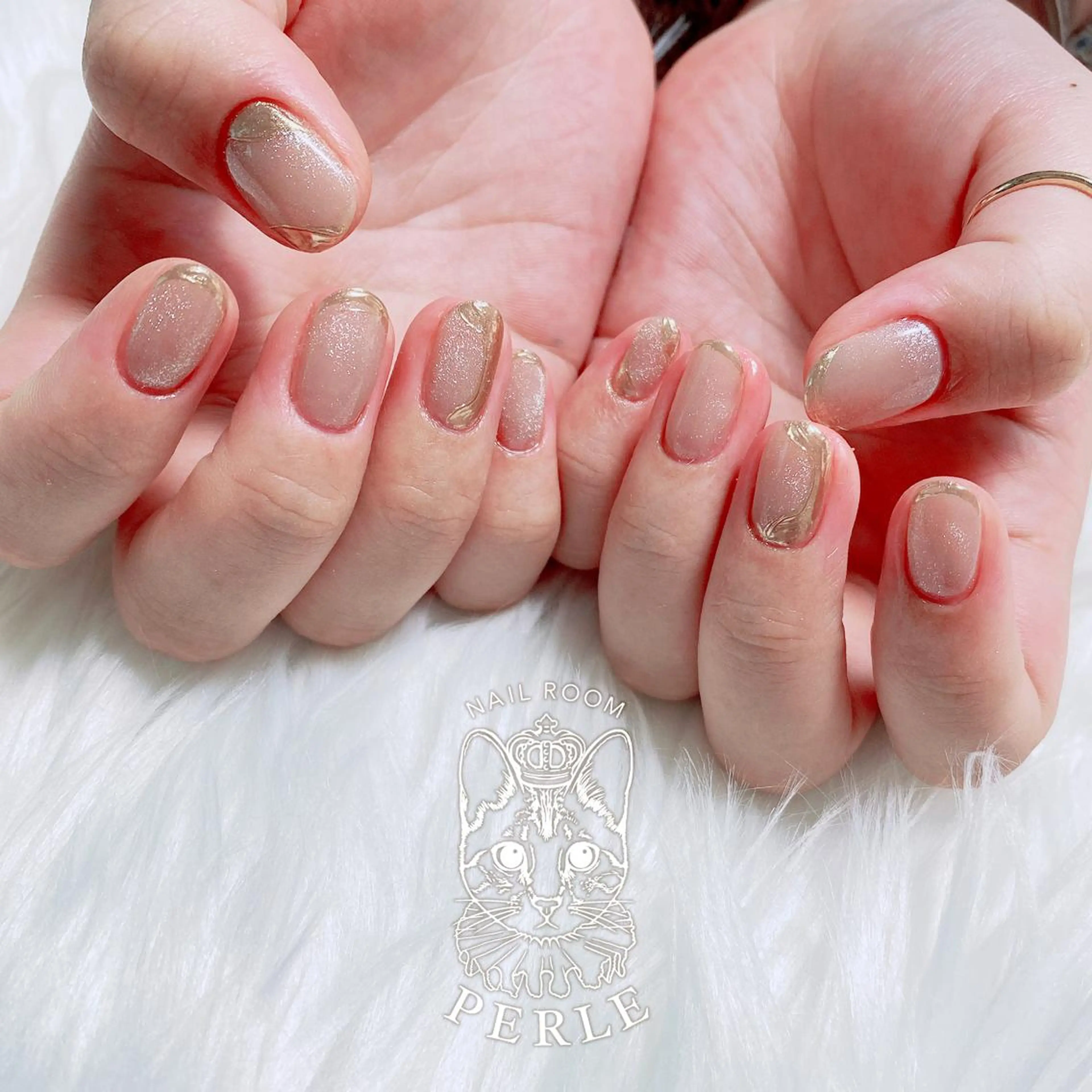 ネイル マグネットネイル ハンドネイル nail room Perleのネイルデザイン