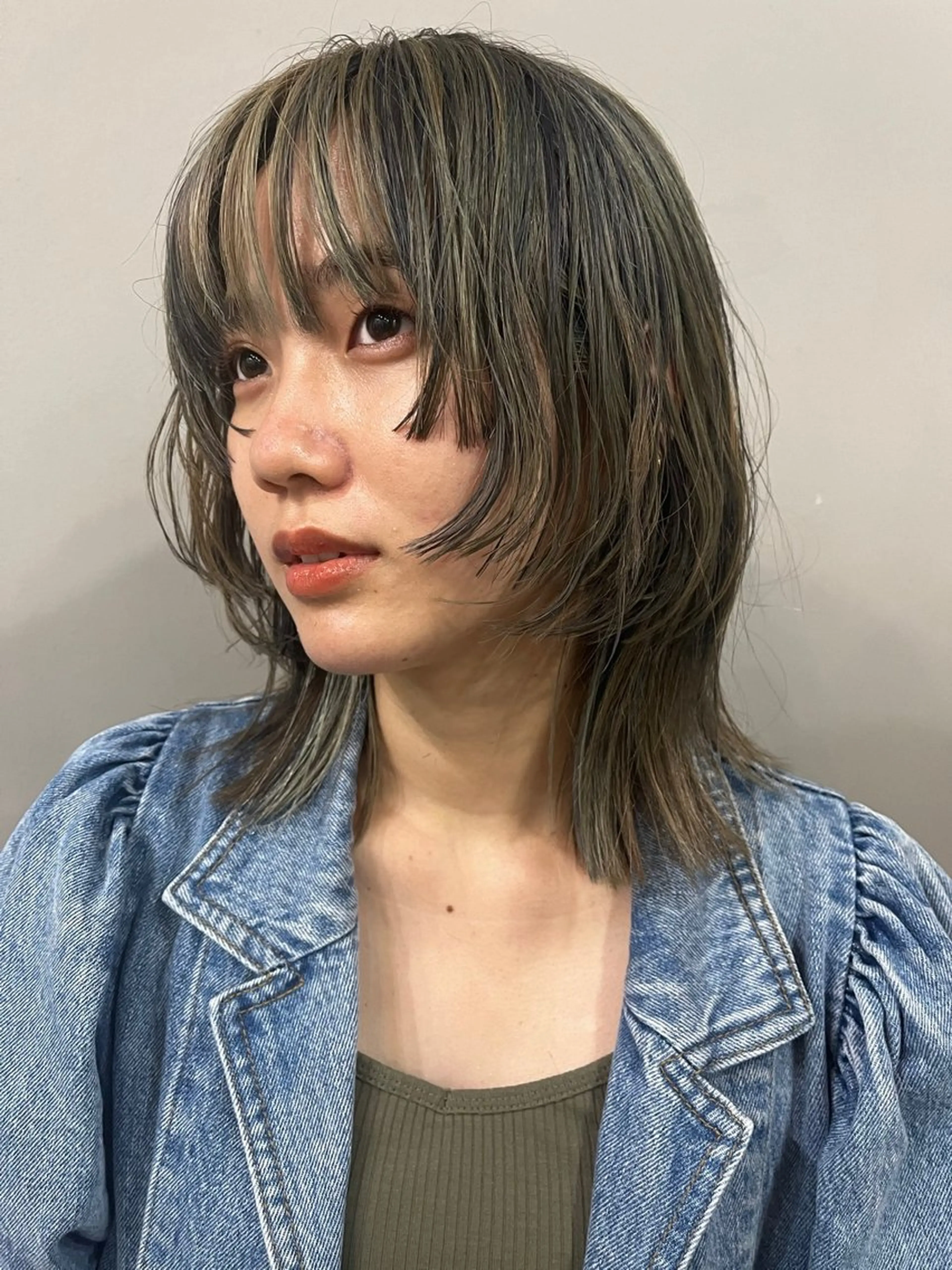 ミディアム カラー 透明感カラー オリーブカラー 暖色･透明感カラー /唯菜 ﾕｲﾅのヘアスタイル