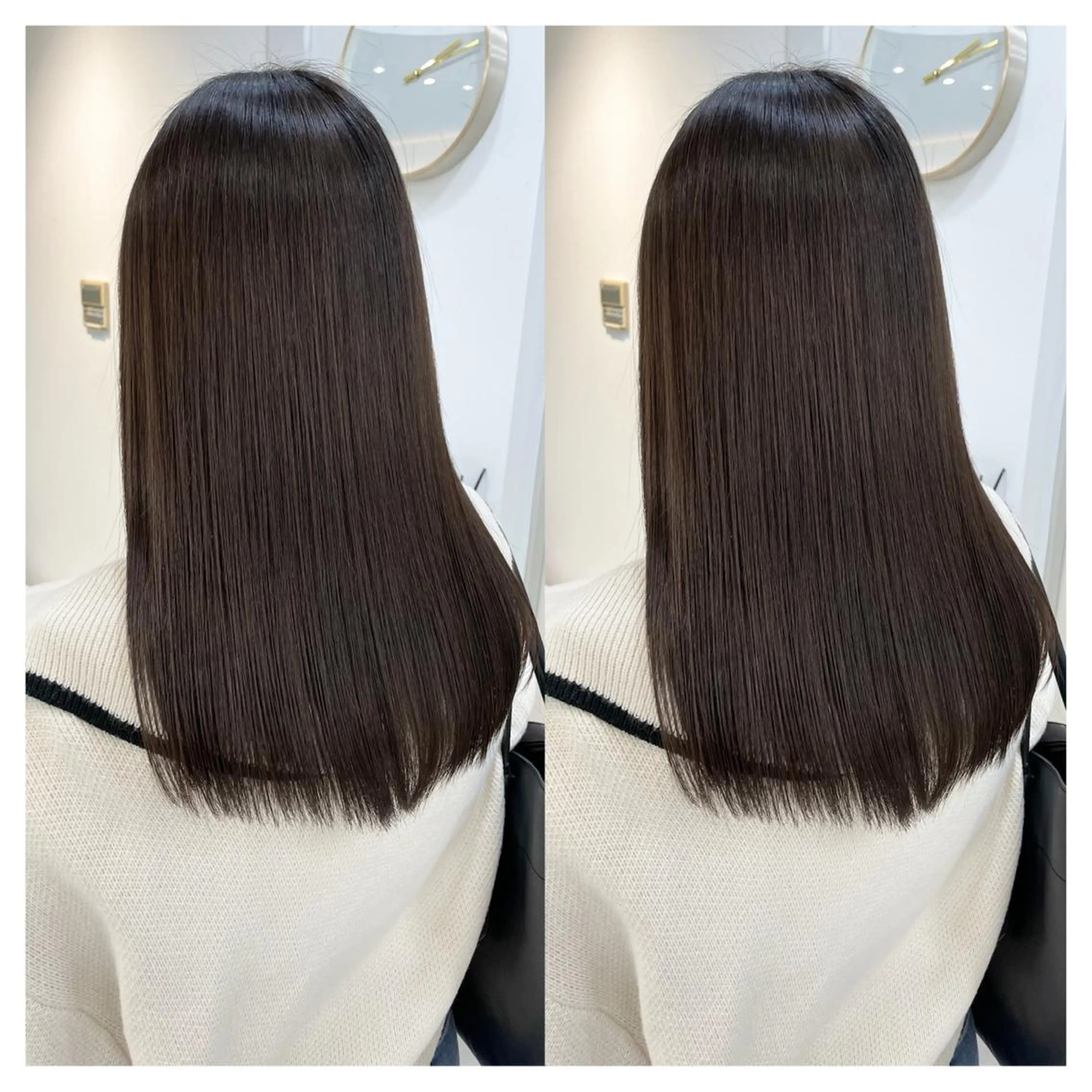 セミロング カット 縮毛矯正 トリートメント 村山 茉衣のヘアスタイル