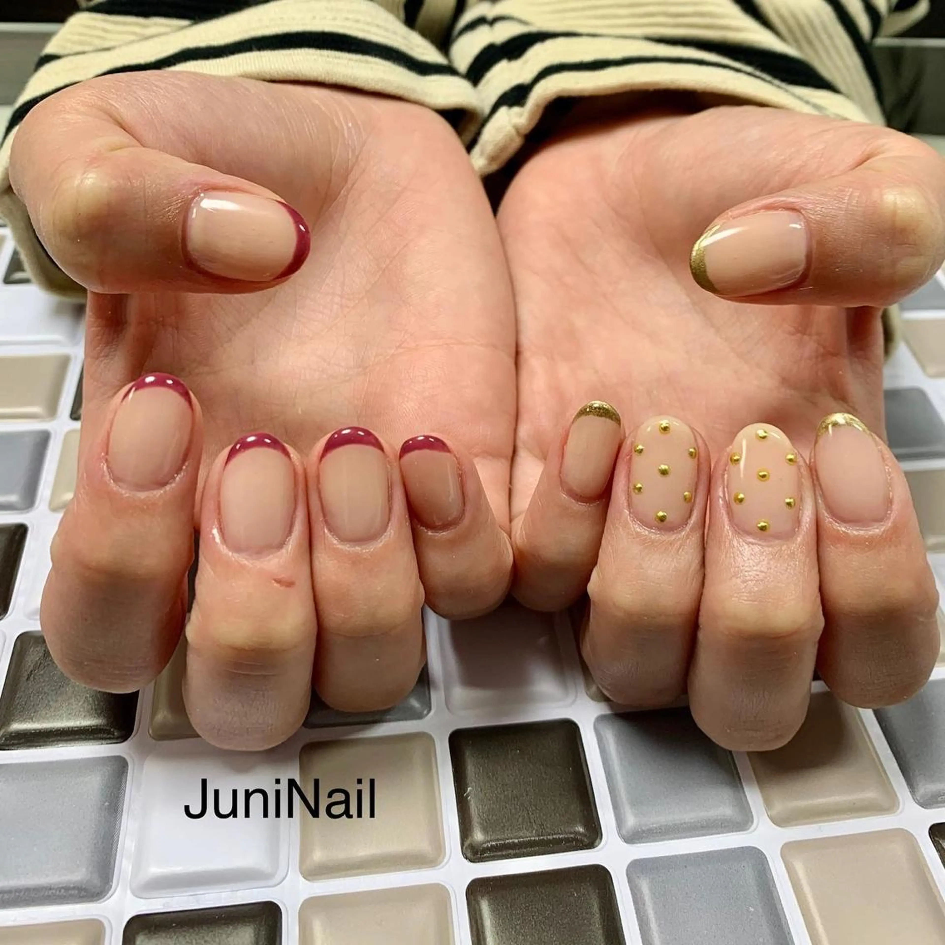 ネイル オーロラネイル クリアネイル 成人式 フラッシュネイル フレンチネイル ハンドネイル ハンドケア JuniNail 주니네일🇰🇷suのネイルデザイン
