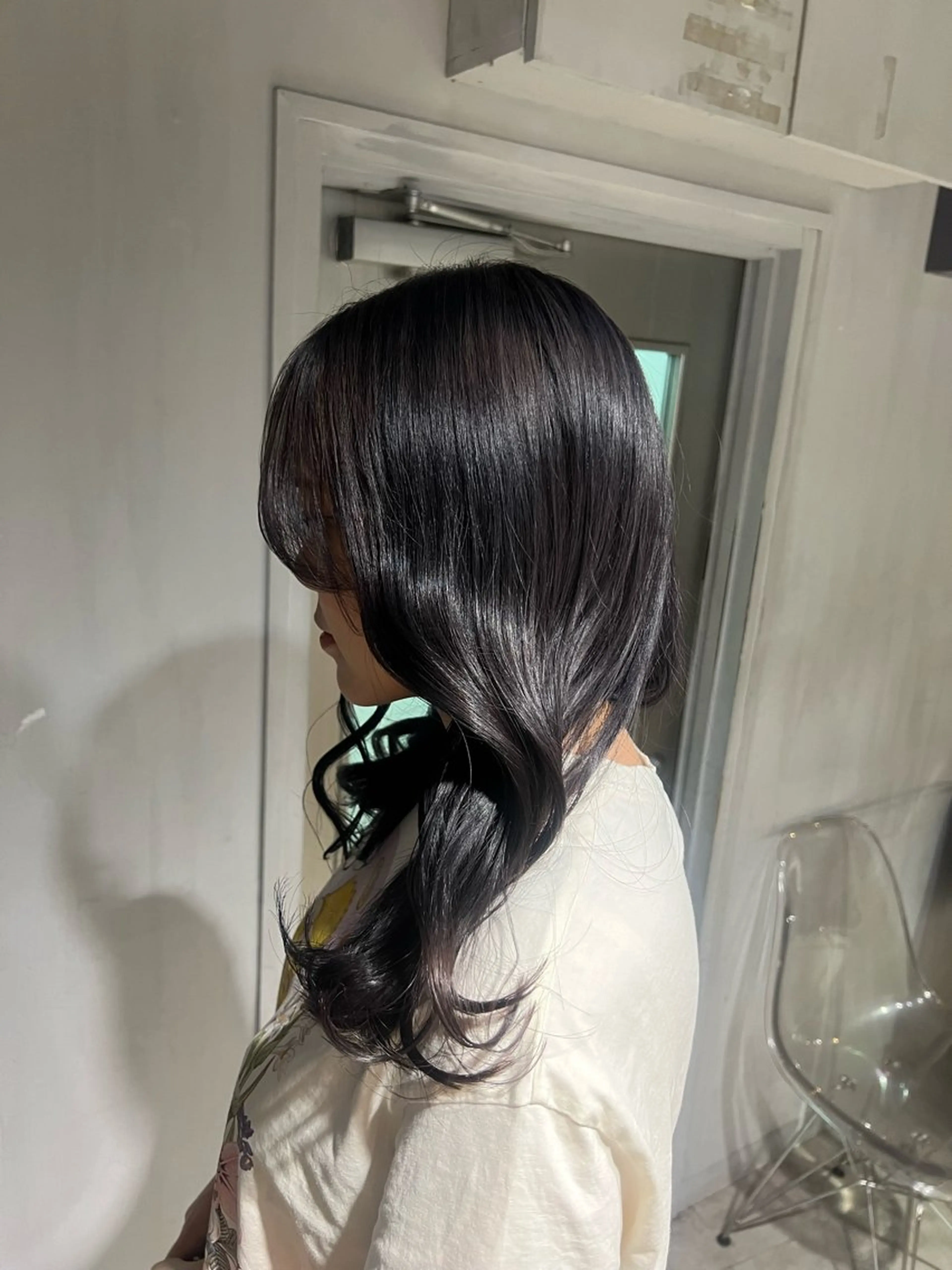 ロング カラー ヘアカラー トリートメント NANAMI🩵 大人可愛い韓国ヘアのヘアスタイル