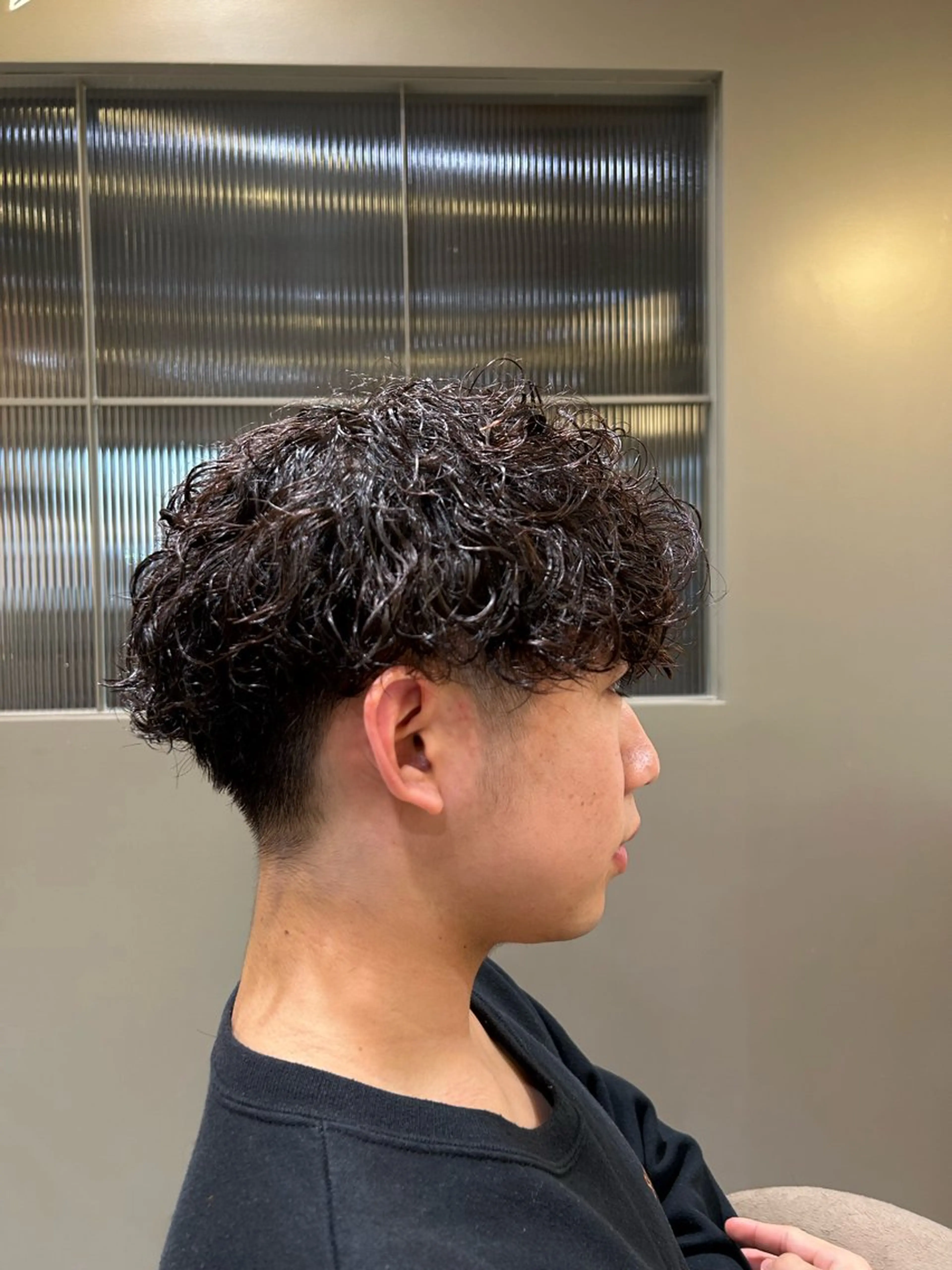 パーマ メンズ カット パーマ 辻 雅也のヘアスタイル