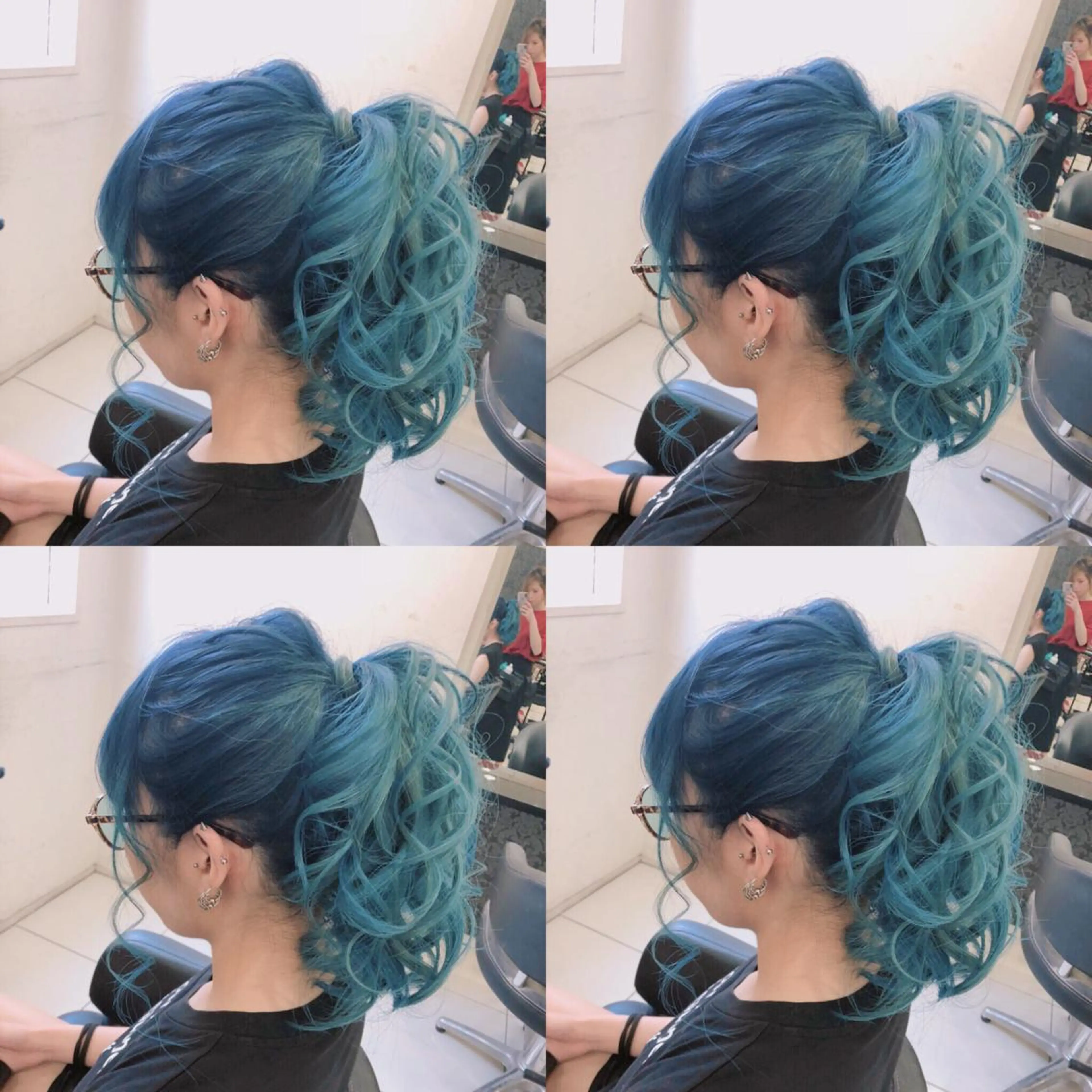 セミロング ヘアアレンジ ポニーテール ヘアセット 🌷MAYU 🌷のヘアスタイル