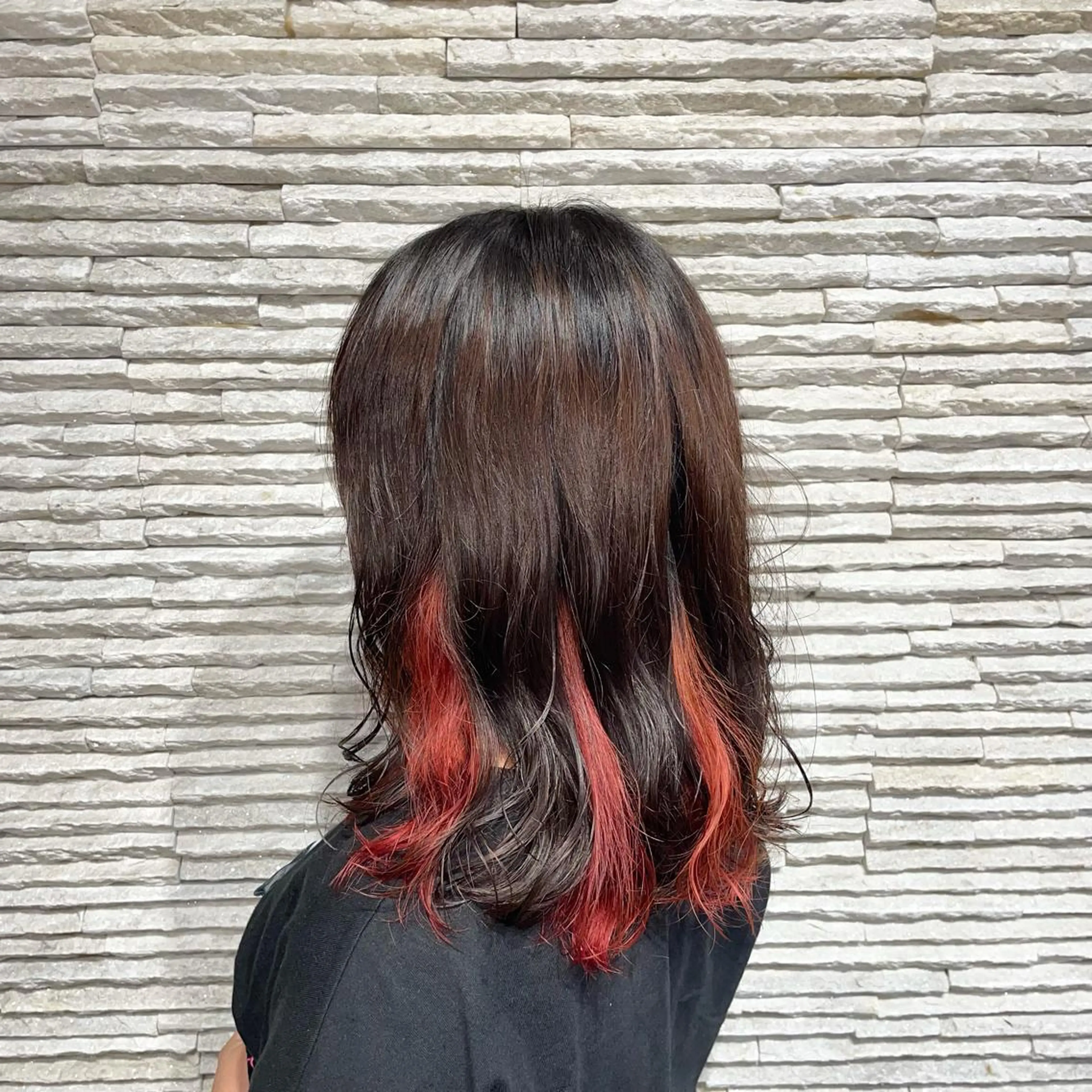 ミディアム カラー カット ヘアカラー 嶋田 ゆきのヘアスタイル