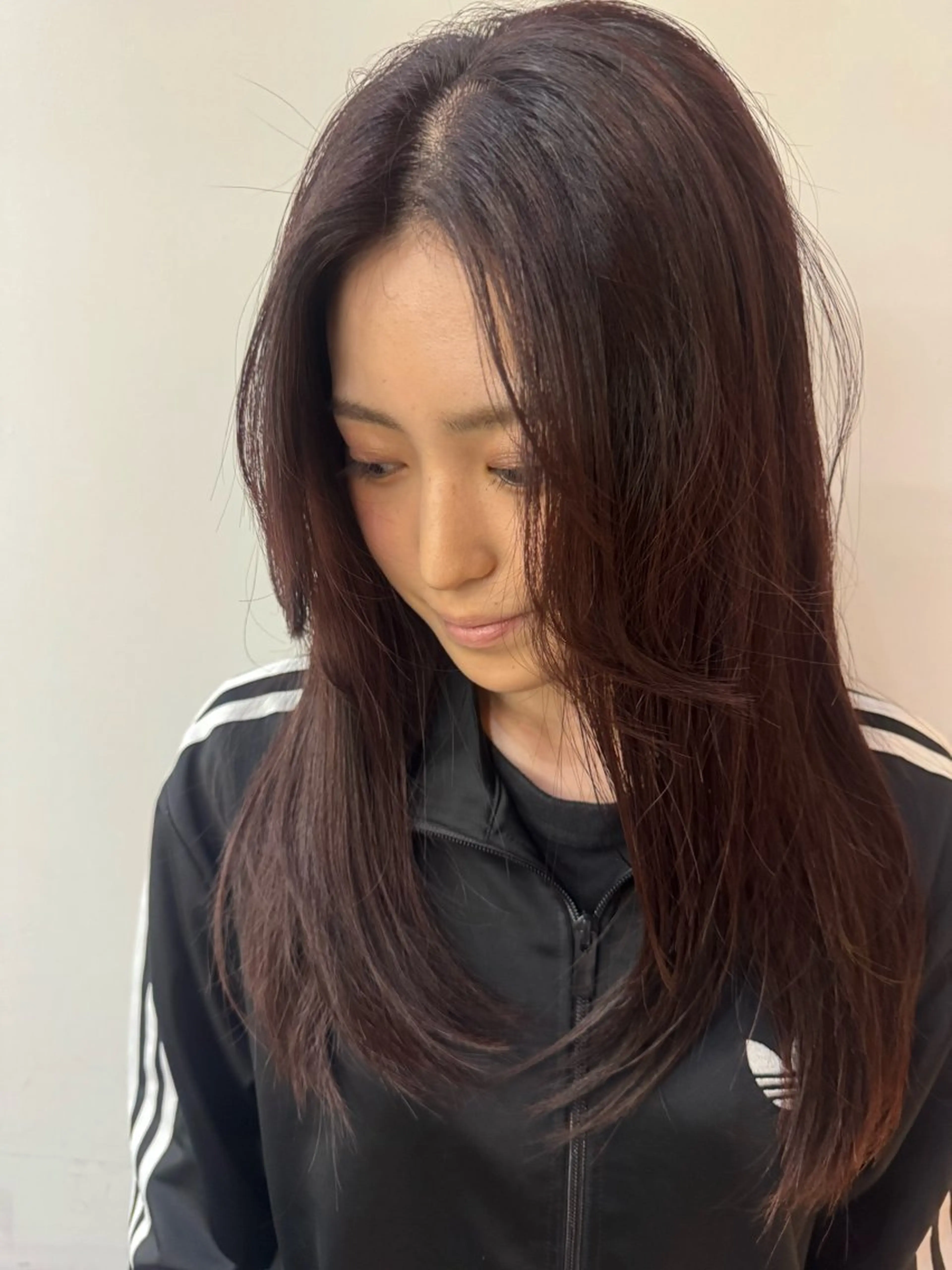 ミディアム カット ヘアカラー 韓国式パーマ🔥 ブリーチ🔥TOMOのヘアスタイル