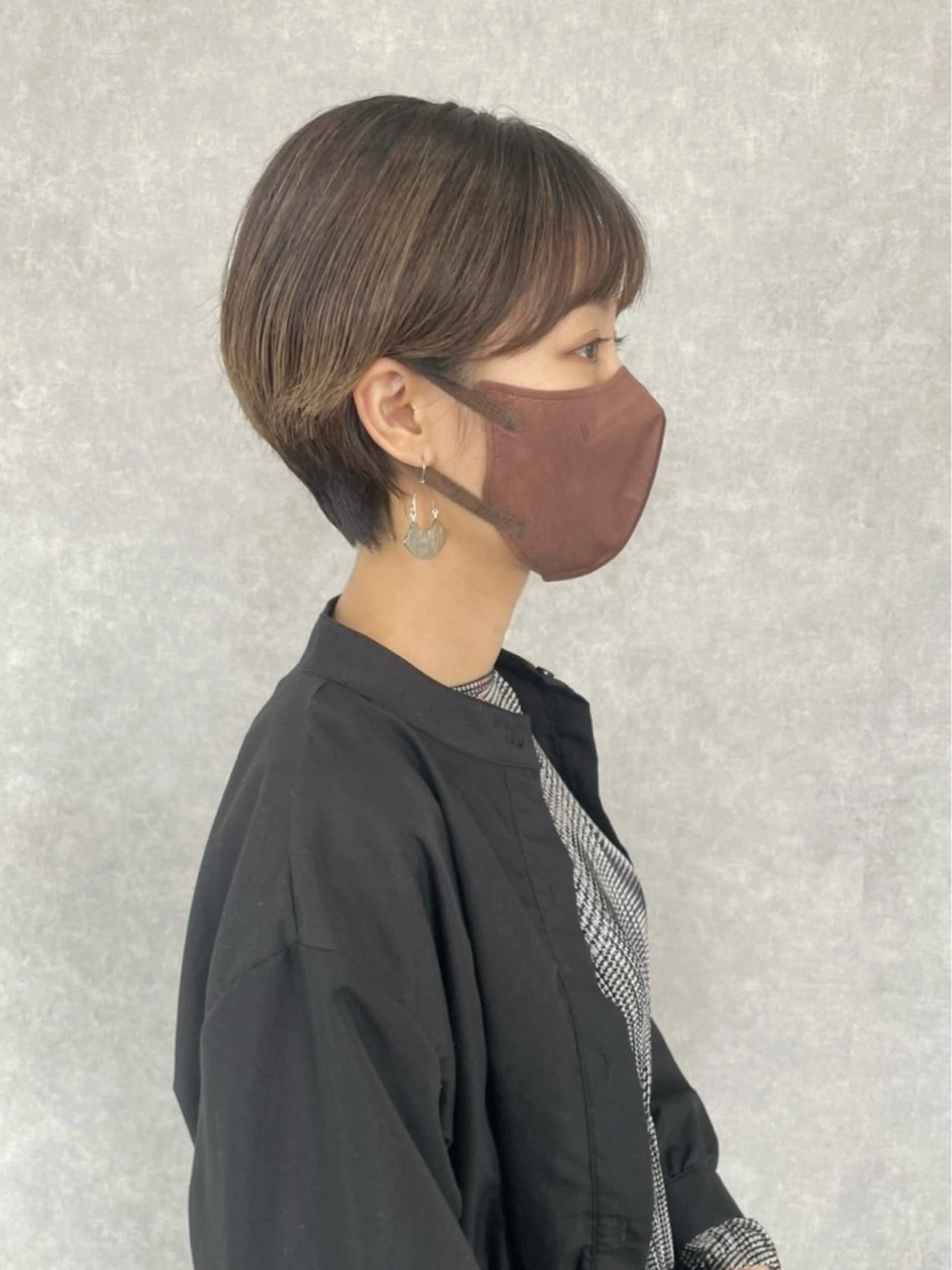 ショート カラー ハンサムショート 韓国風ヘア ショートヘア カット ヘアカラー トリートメント 艶カラー YOSHIMURAのヘアスタイル