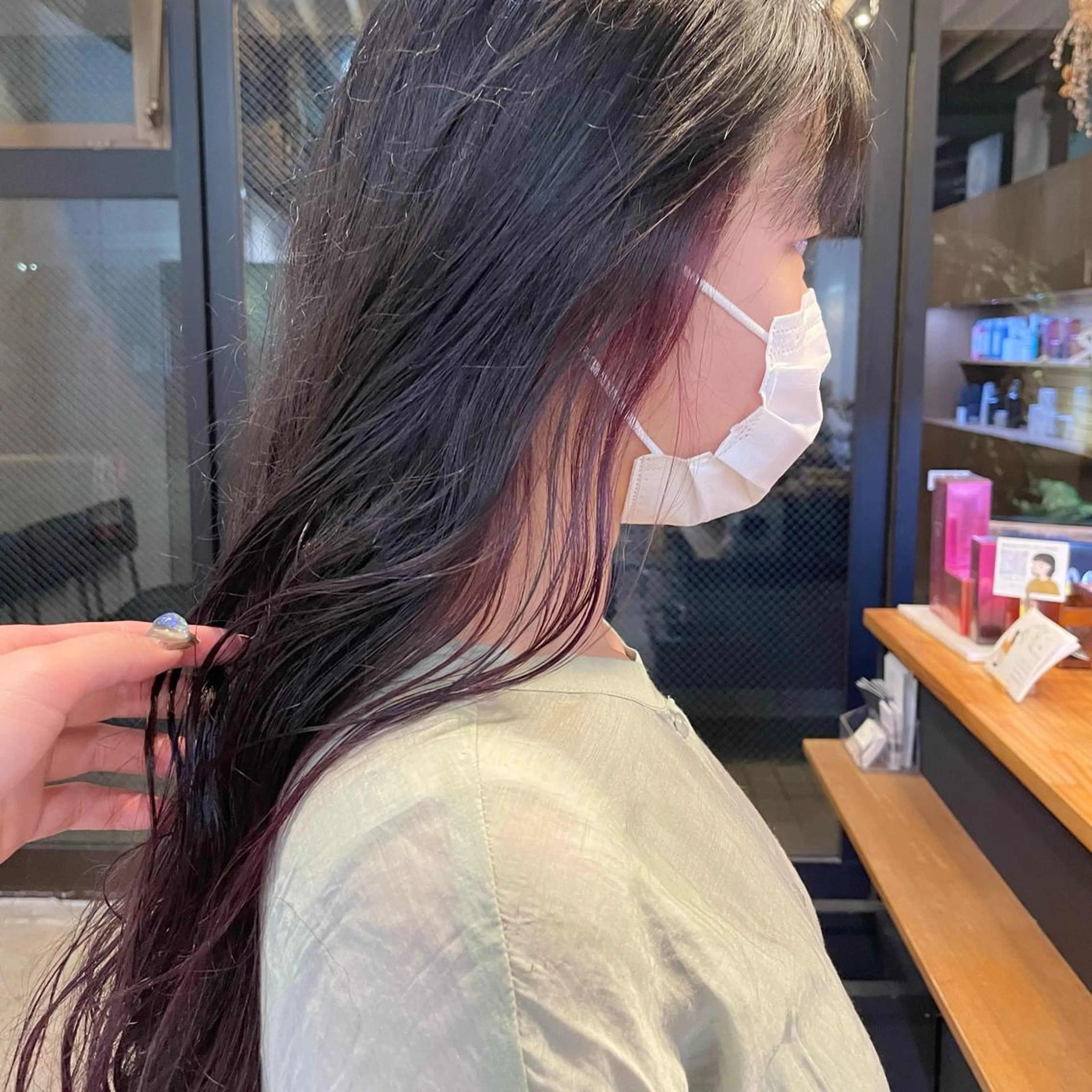 ロング カラー ヘアアレンジ ヘアカラー トリートメント 🎀ダブルカラーレイ ヤーyuuri🎀のヘアスタイル