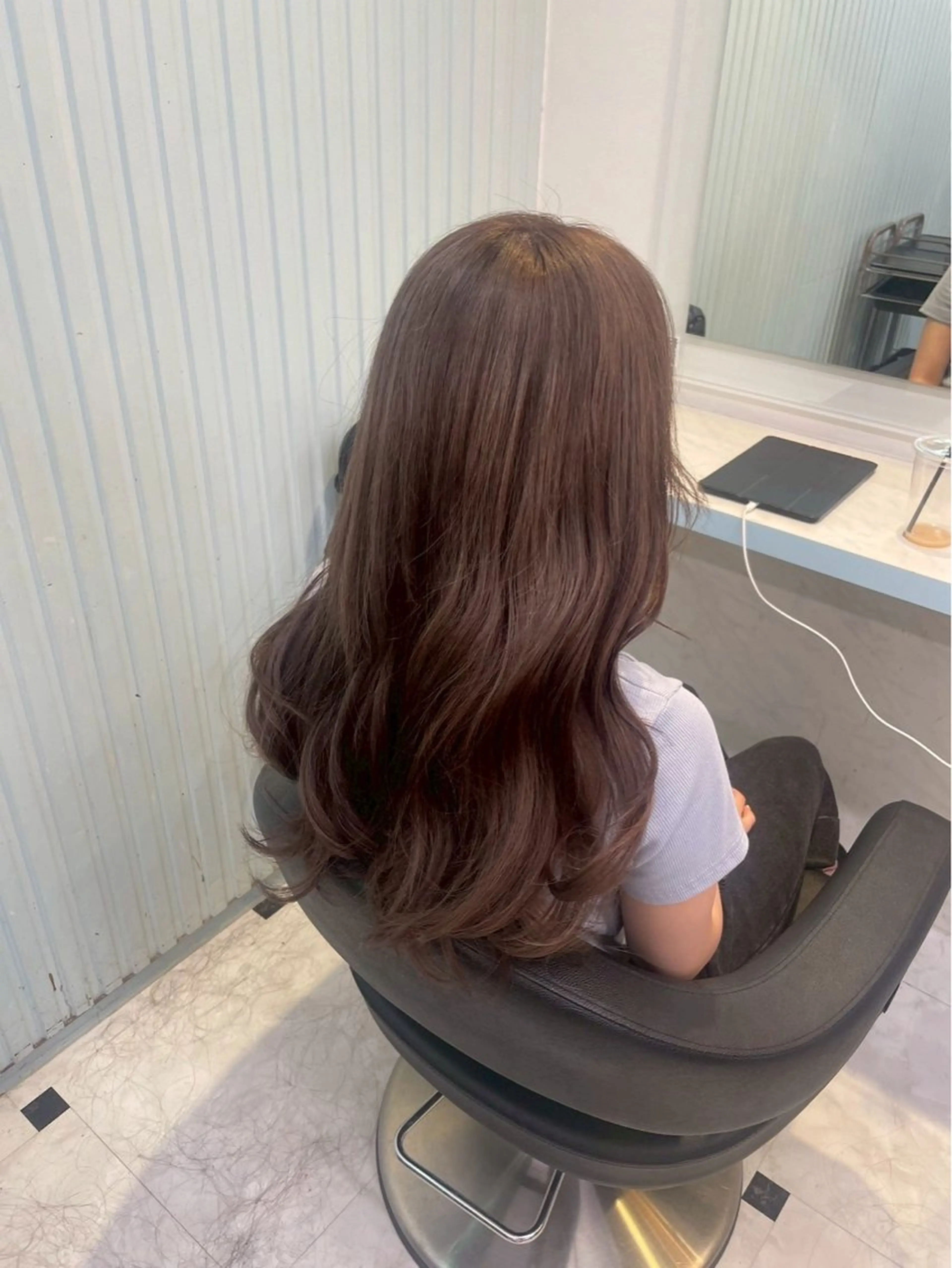 カラー ベージュ・ラベンダー カラー🎀りりのヘアスタイル