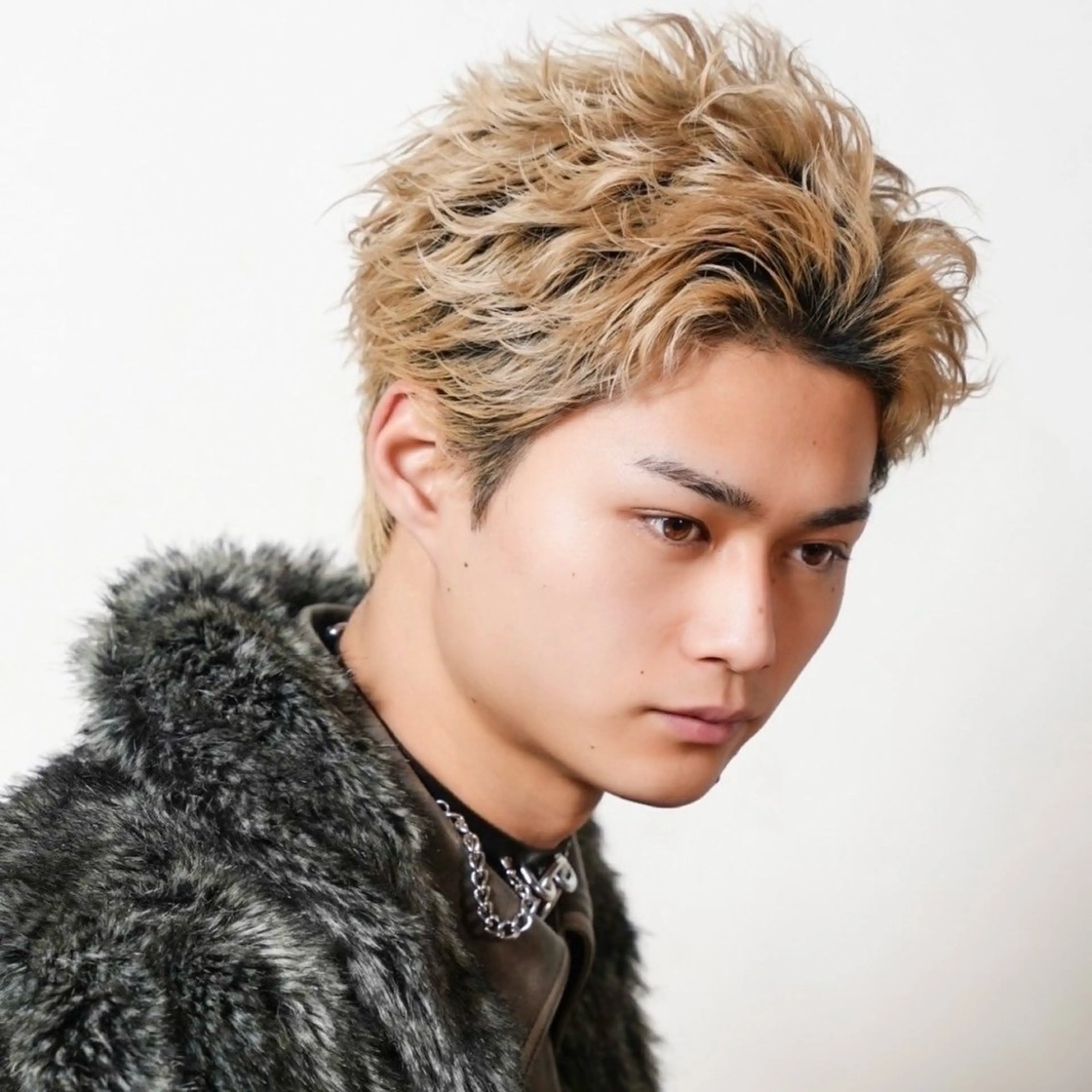 ショート カラー パーマ メンズ カット ヘアカラー トリートメント シースルーマッシュ/ メンズ/KYOHEIのヘアスタイル