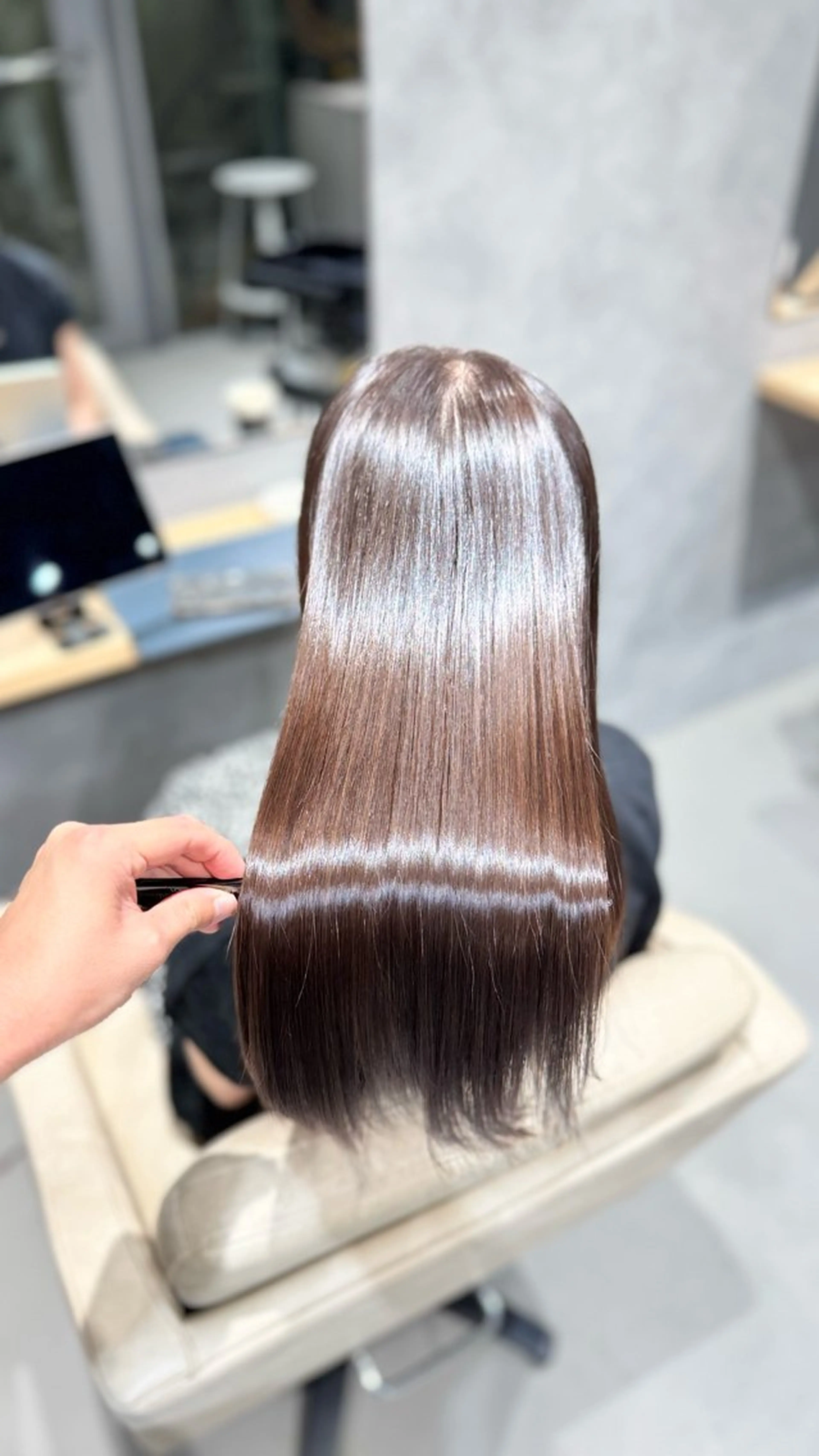 ロング 縮毛矯正 shinka omotesando所属・ブリーチ縮毛矯正 /髪質改善/タイチのヘアスタイル