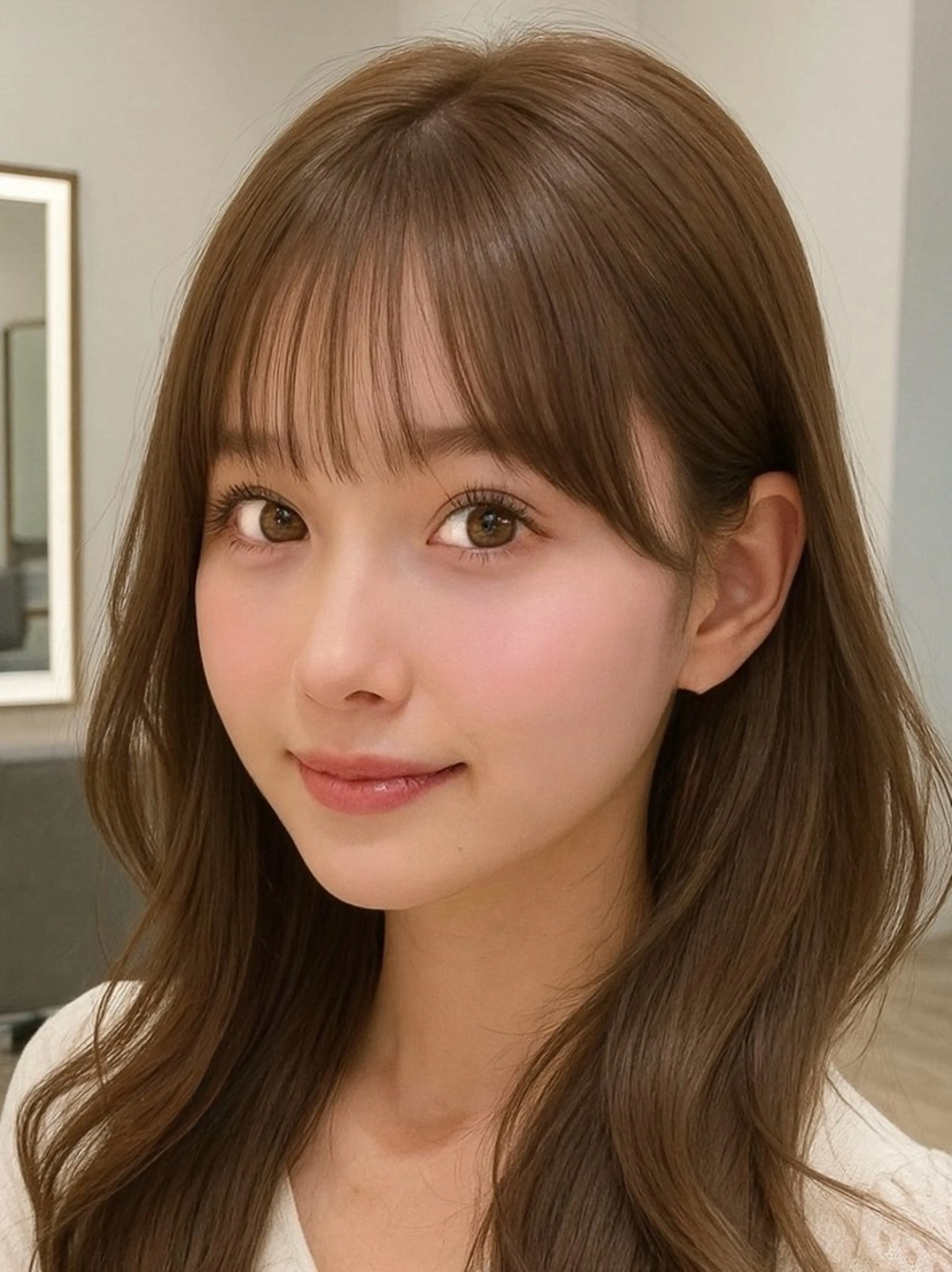 セミロング 映える顔まわり/前髪 特化 💗 ユキマのヘアスタイル