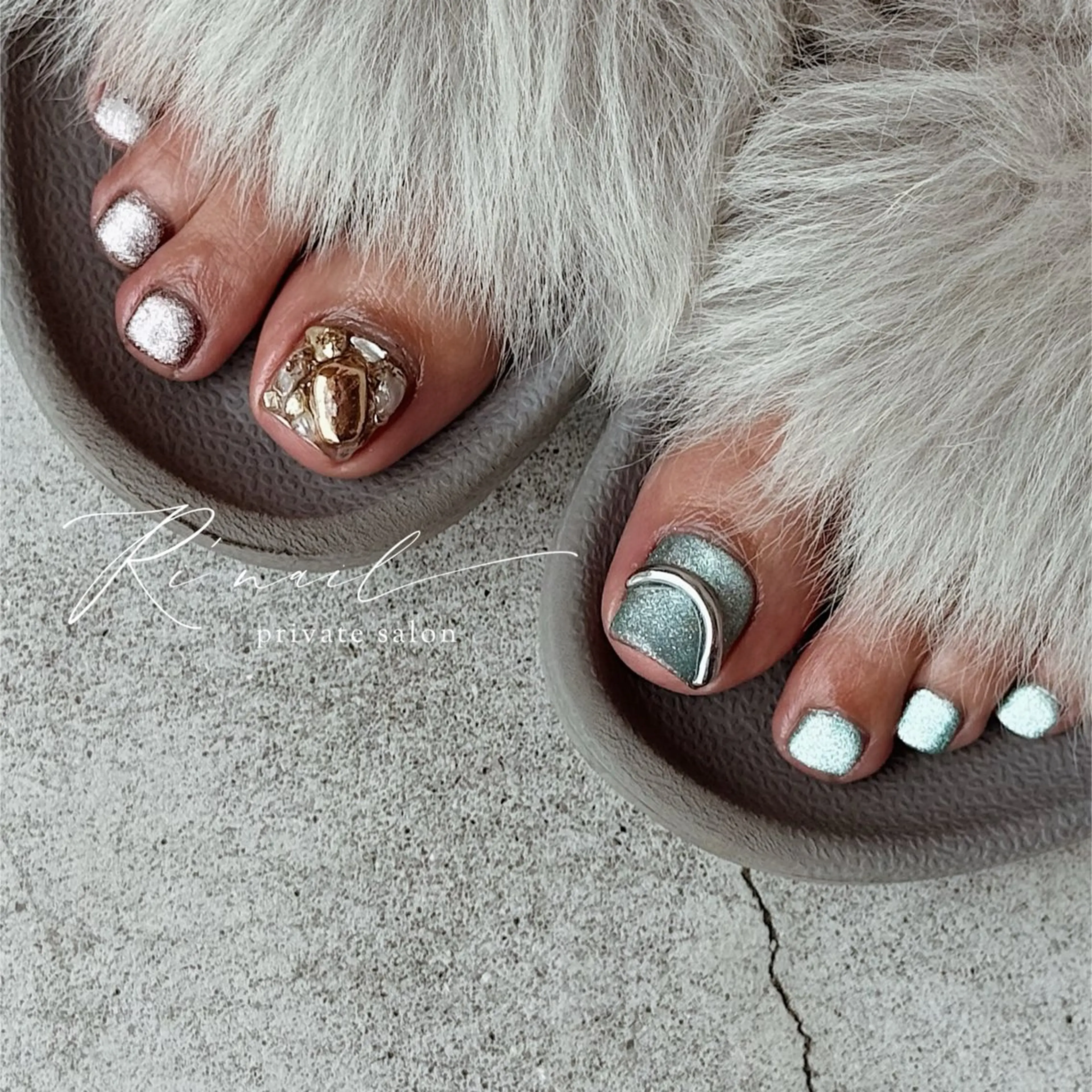 ネイル フットネイル ISHIWATA LINAのネイルデザイン