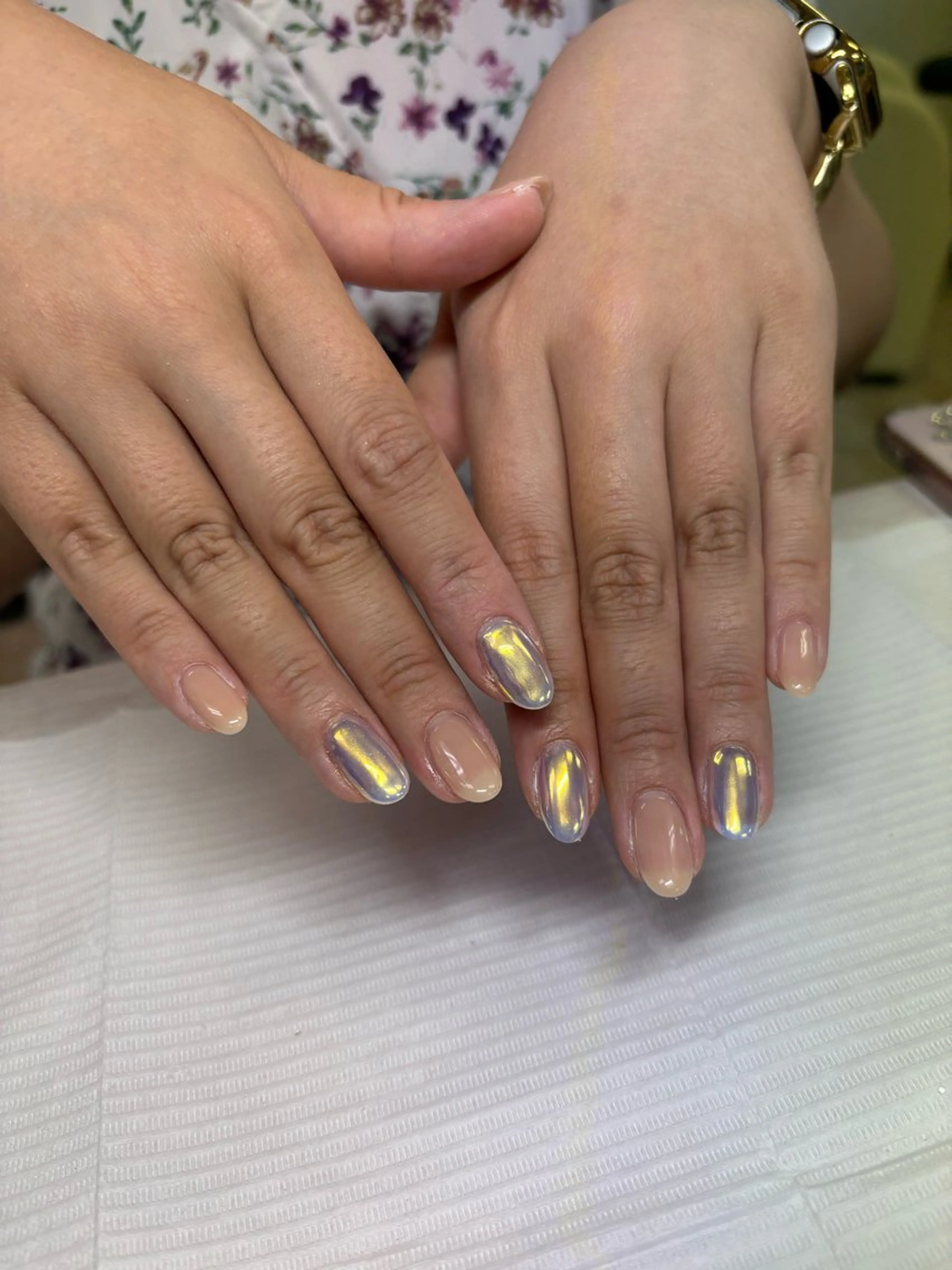 ネイル オーロラネイル ミラーネイル TRU NAIL & EYE 蒲田店　【トゥルーネイル &アイ】所属・TRU りのあのネイルデザイン