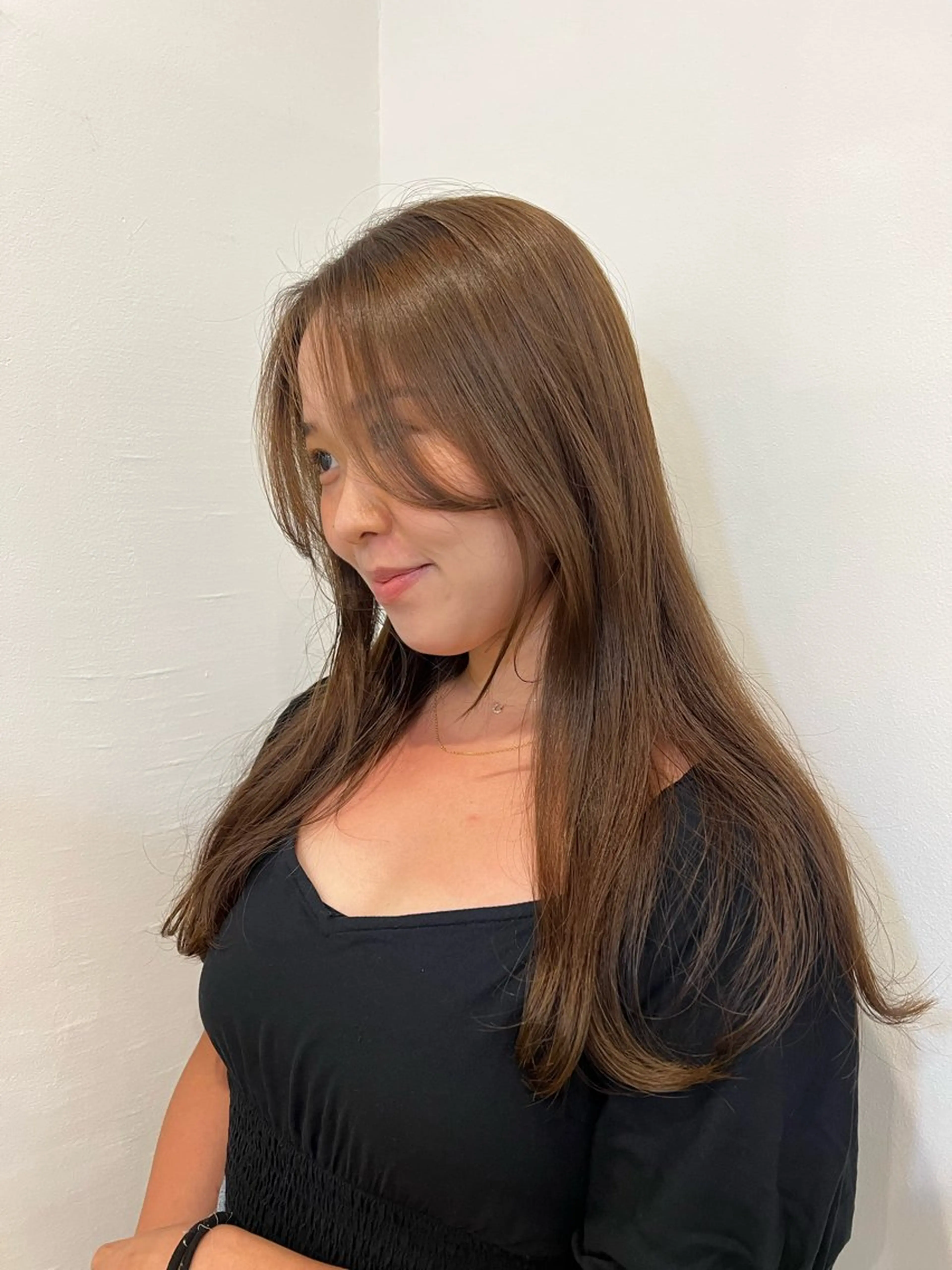 ロング カラー レイヤーカット ボブパーマNo.1のヘアスタイル