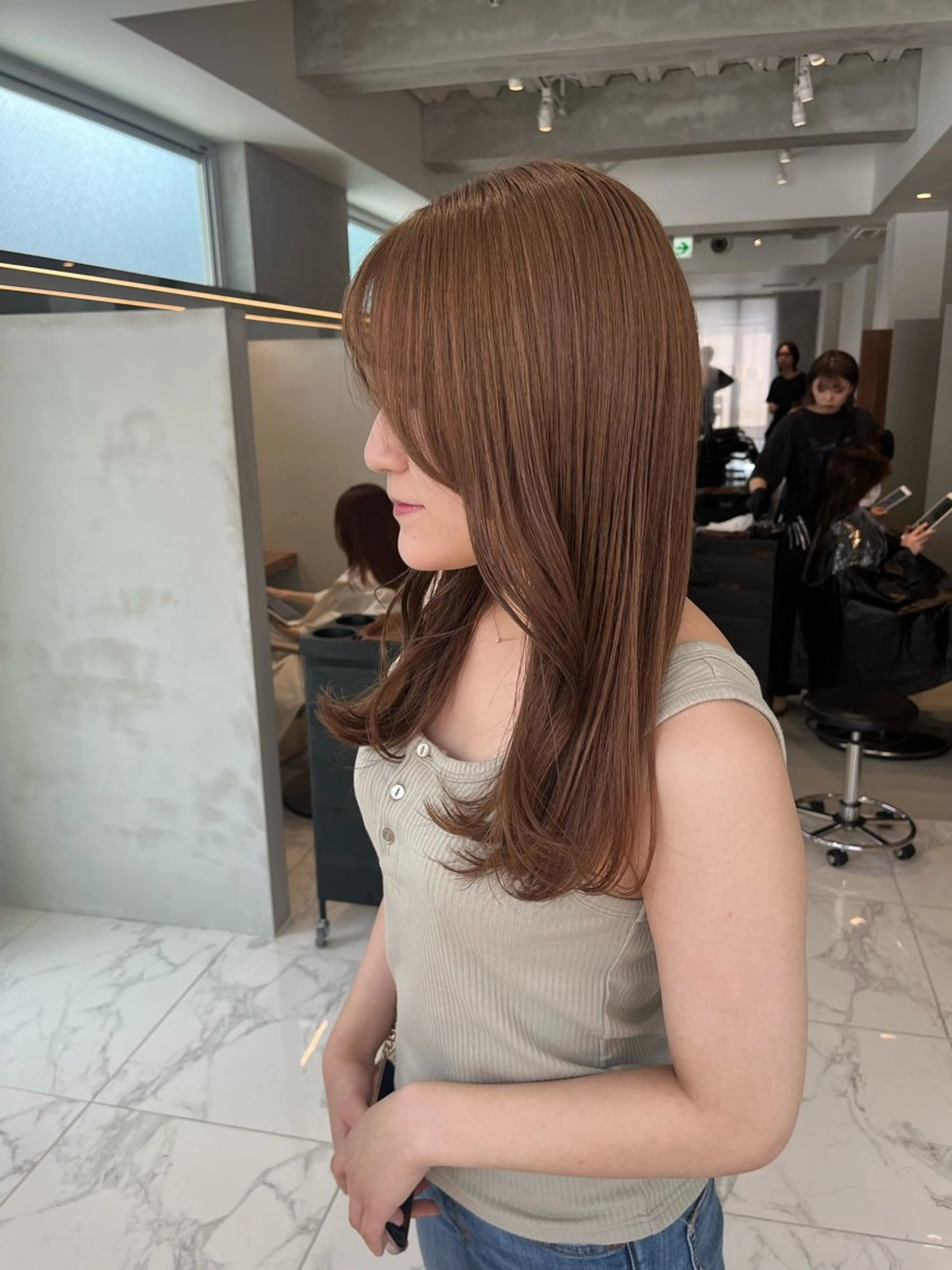 ロング カラー 透明感ハイトーン/ まつ毛パーマ/セイナのマツエク・マツパデザイン