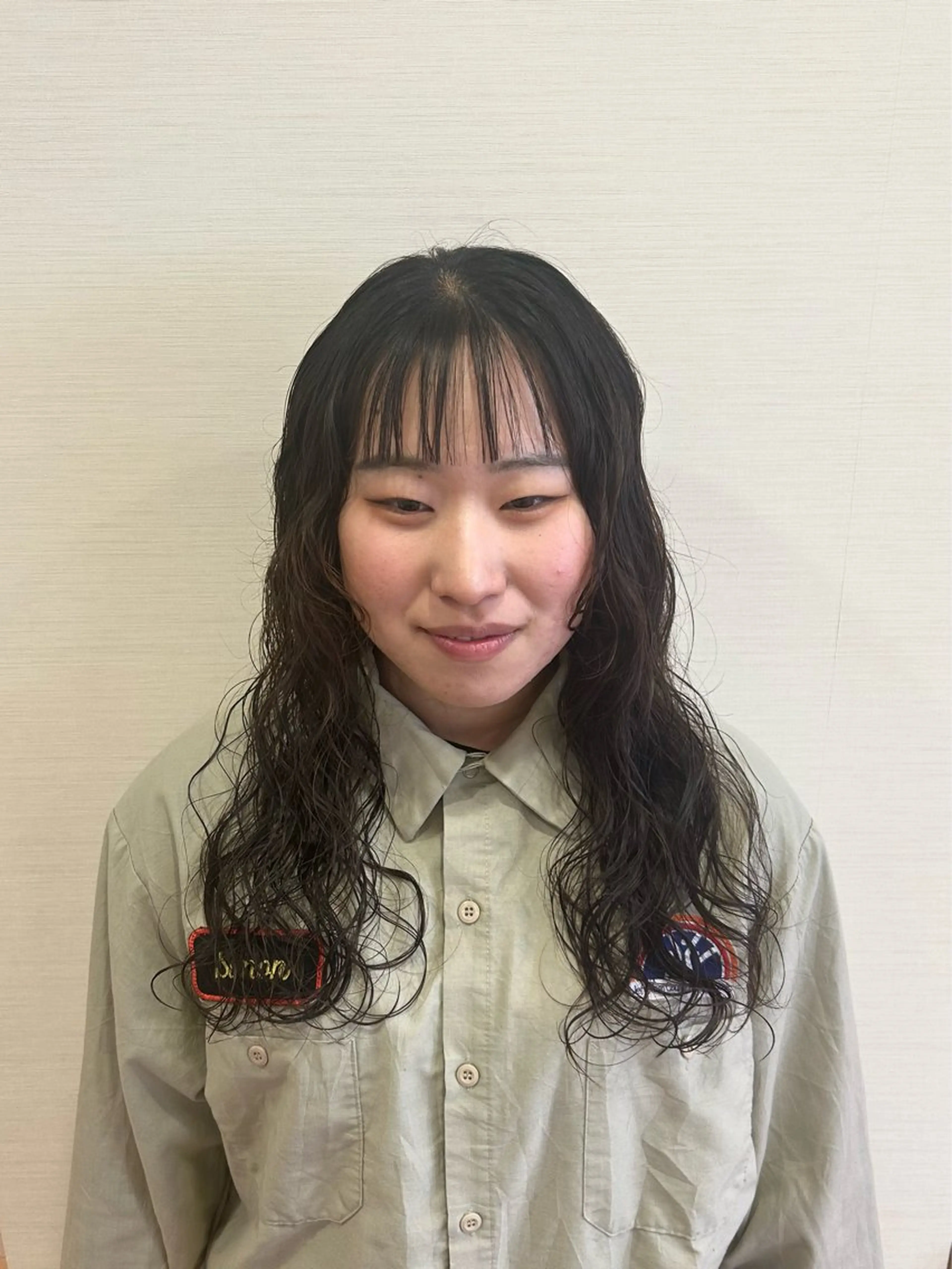 ロング パーマ ミ ユのヘアスタイル