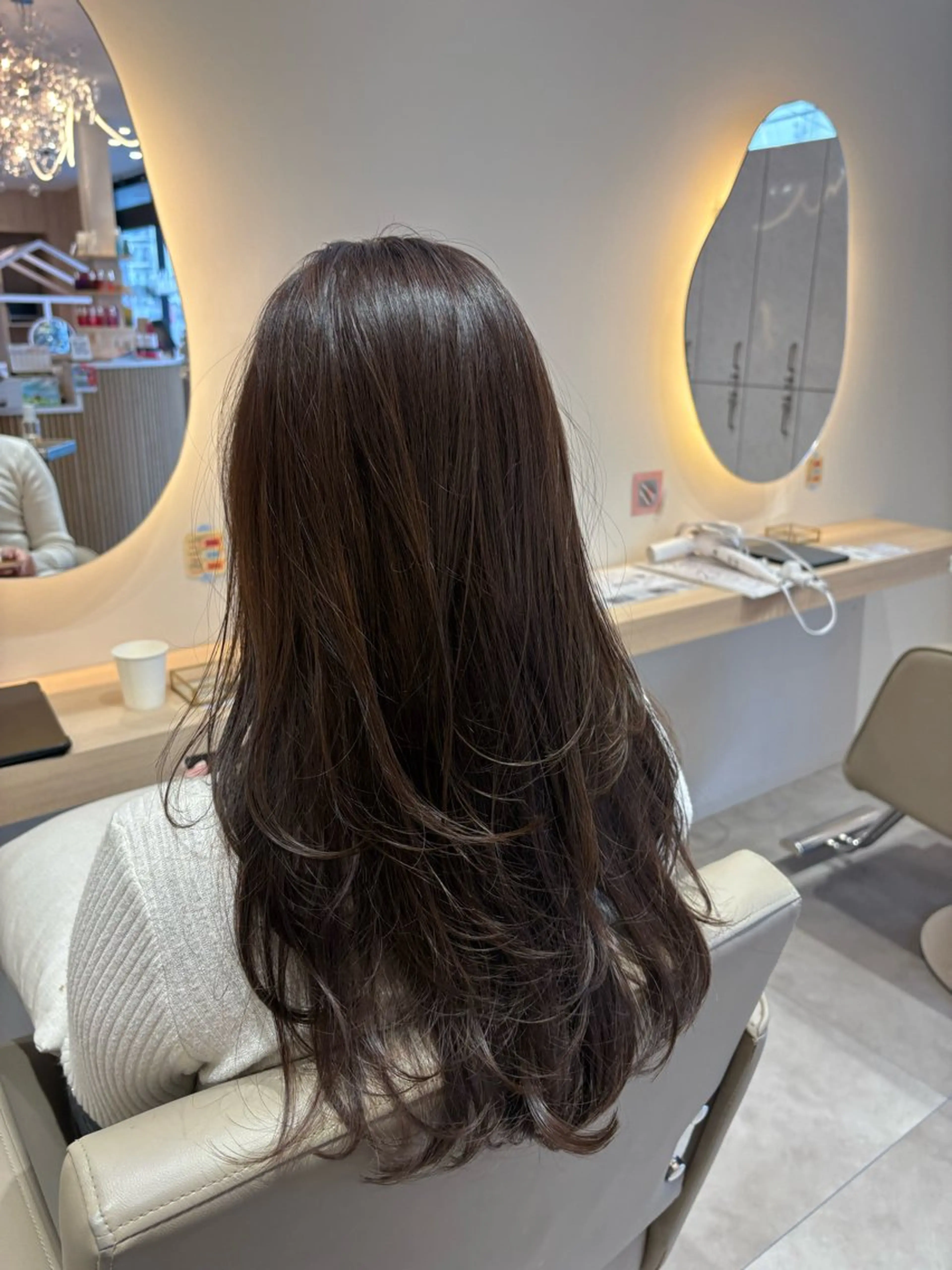 ロング カラー ブリーチ 透明感カラー ラベンダーカラー ブリーチなしカラー レイヤーカット カット ヘアカラー レイヤー/透明感/髪 質改善/メンズ/佐藤のヘアスタイル