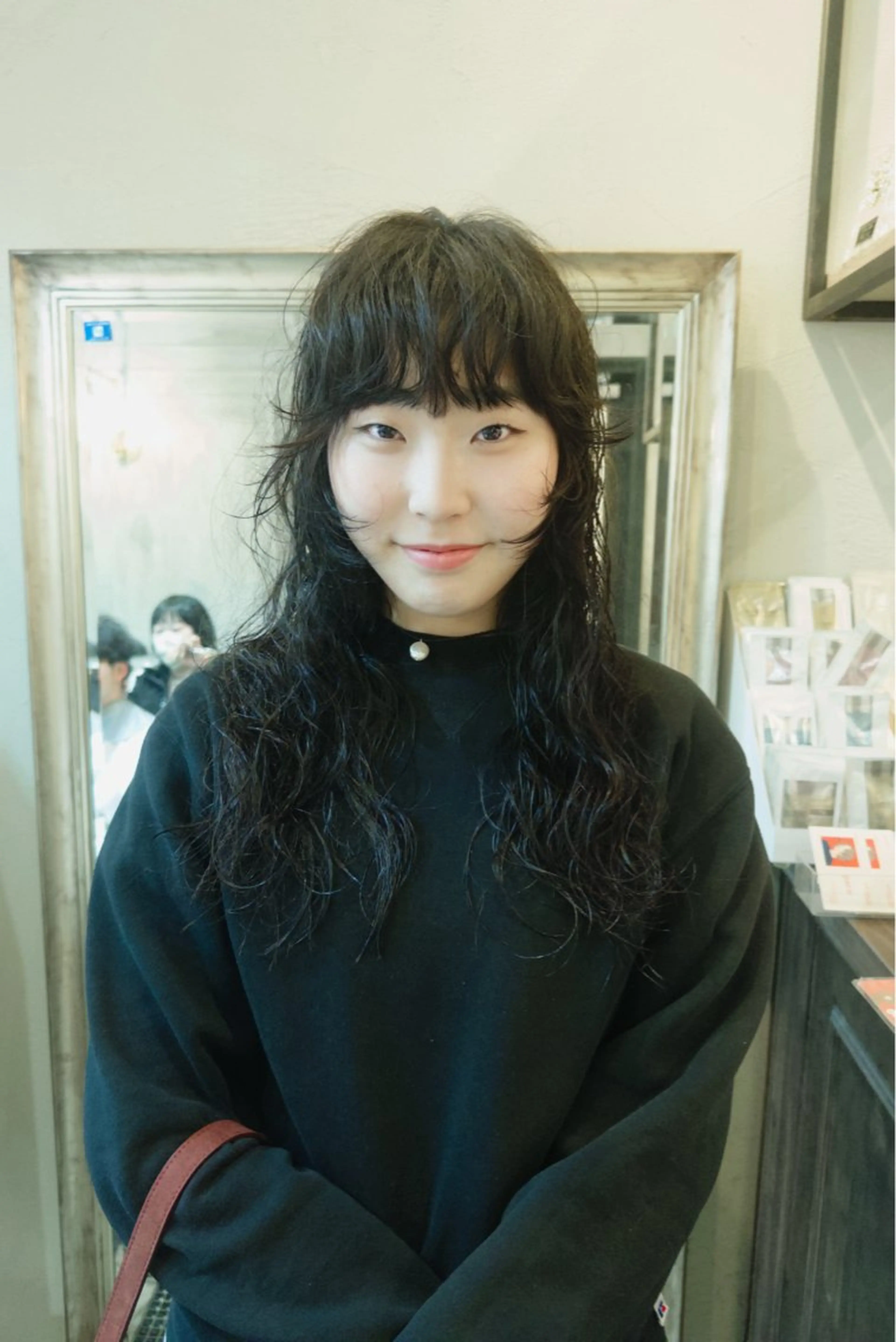 ロング パーマ カット パーマ ぱる/透明感カラー パーマ/カットのヘアスタイル